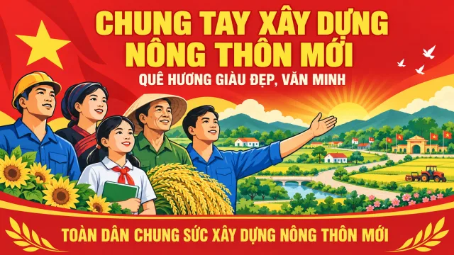 CHUNG TAY XÂY DỰNG NÔNG THÔN MỚI