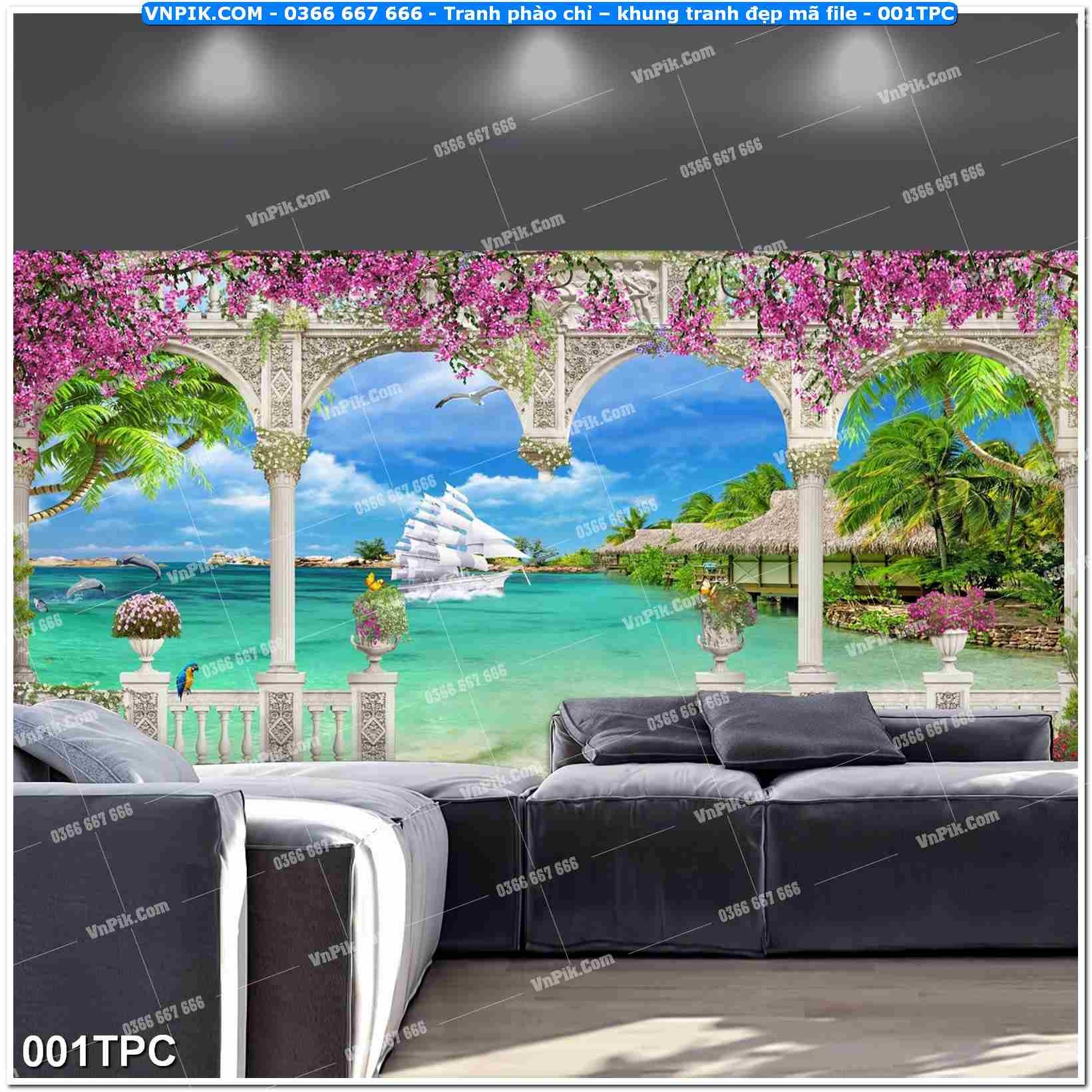 Tranh phào chỉ – khung tranh đẹp mã file 001TPC