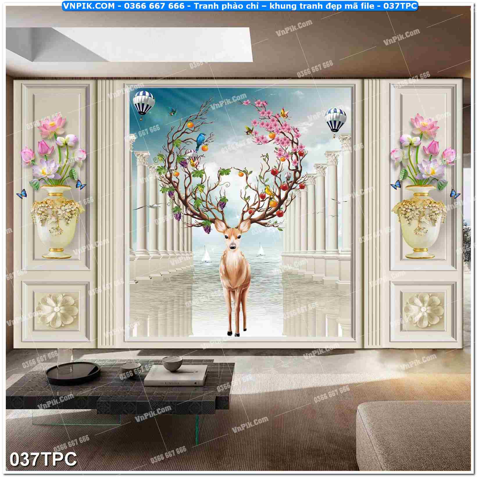 Tranh phào chỉ – khung tranh đẹp mã file 037TPC