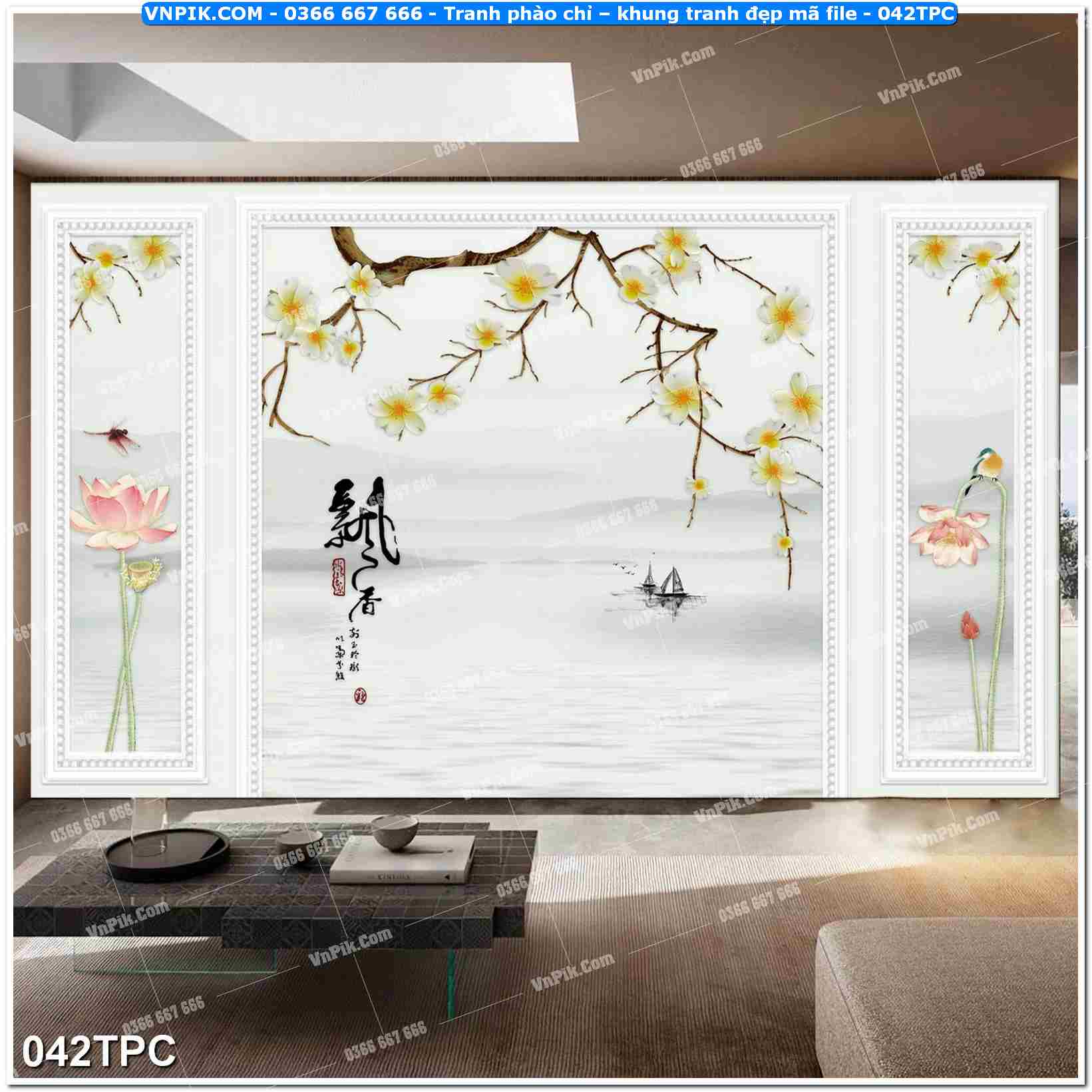 Tranh phào chỉ – khung tranh đẹp mã file 042TPC
