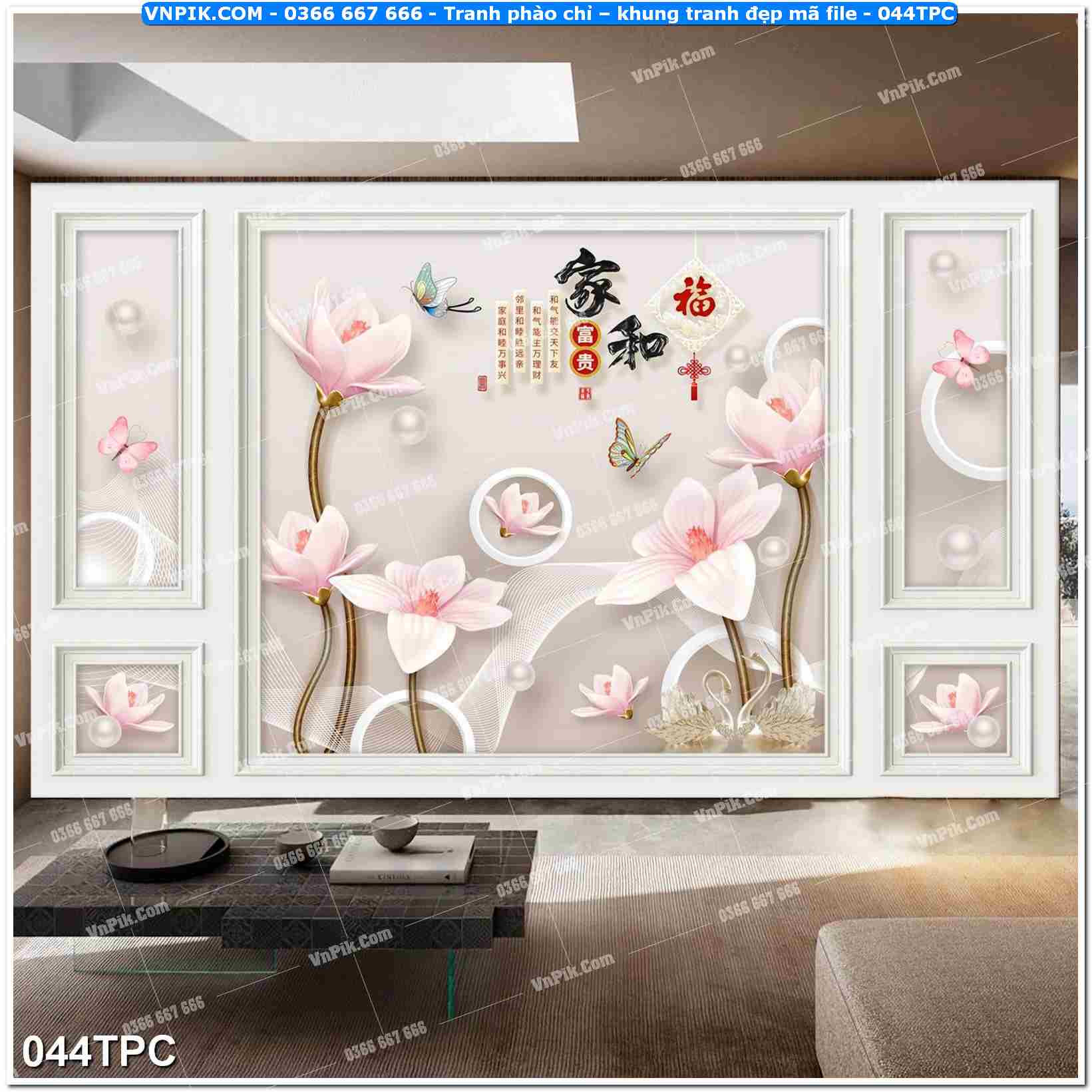 Tranh phào chỉ – khung tranh đẹp mã file 044TPC