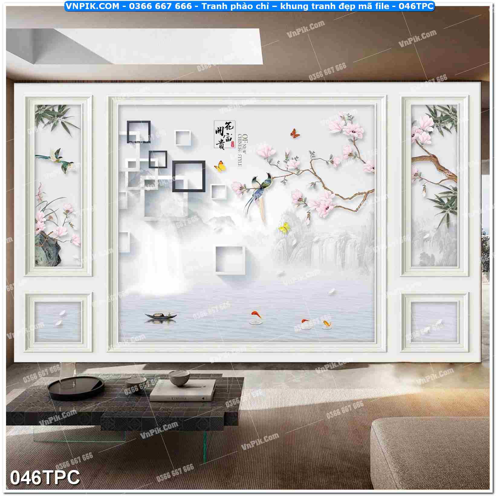 Tranh phào chỉ – khung tranh đẹp mã file 046TPC
