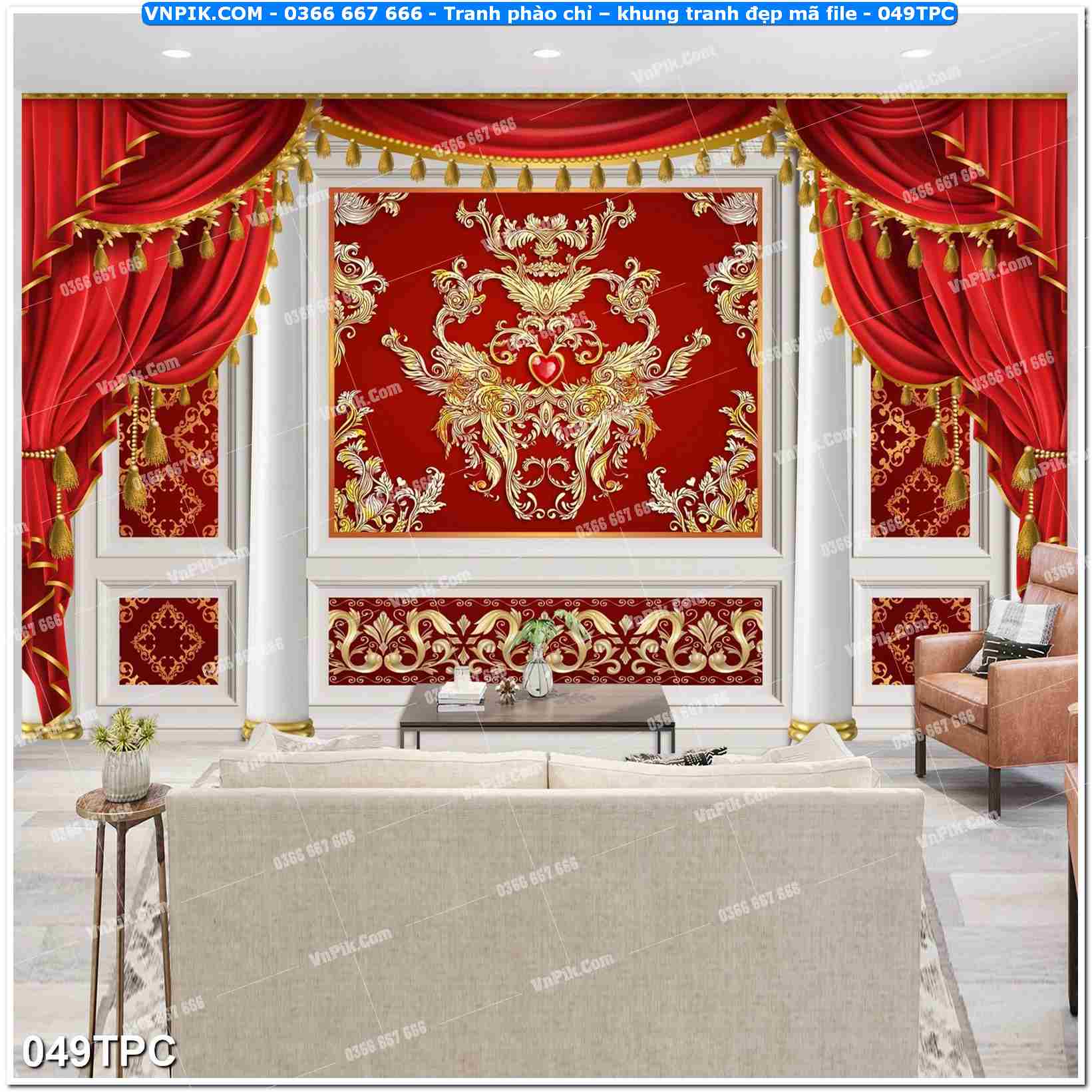 Tranh phào chỉ – khung tranh đẹp mã file 049TPC