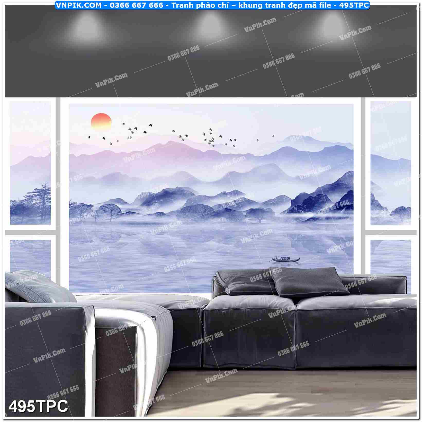 Tranh phào chỉ – khung tranh đẹp mã file 495TPC
