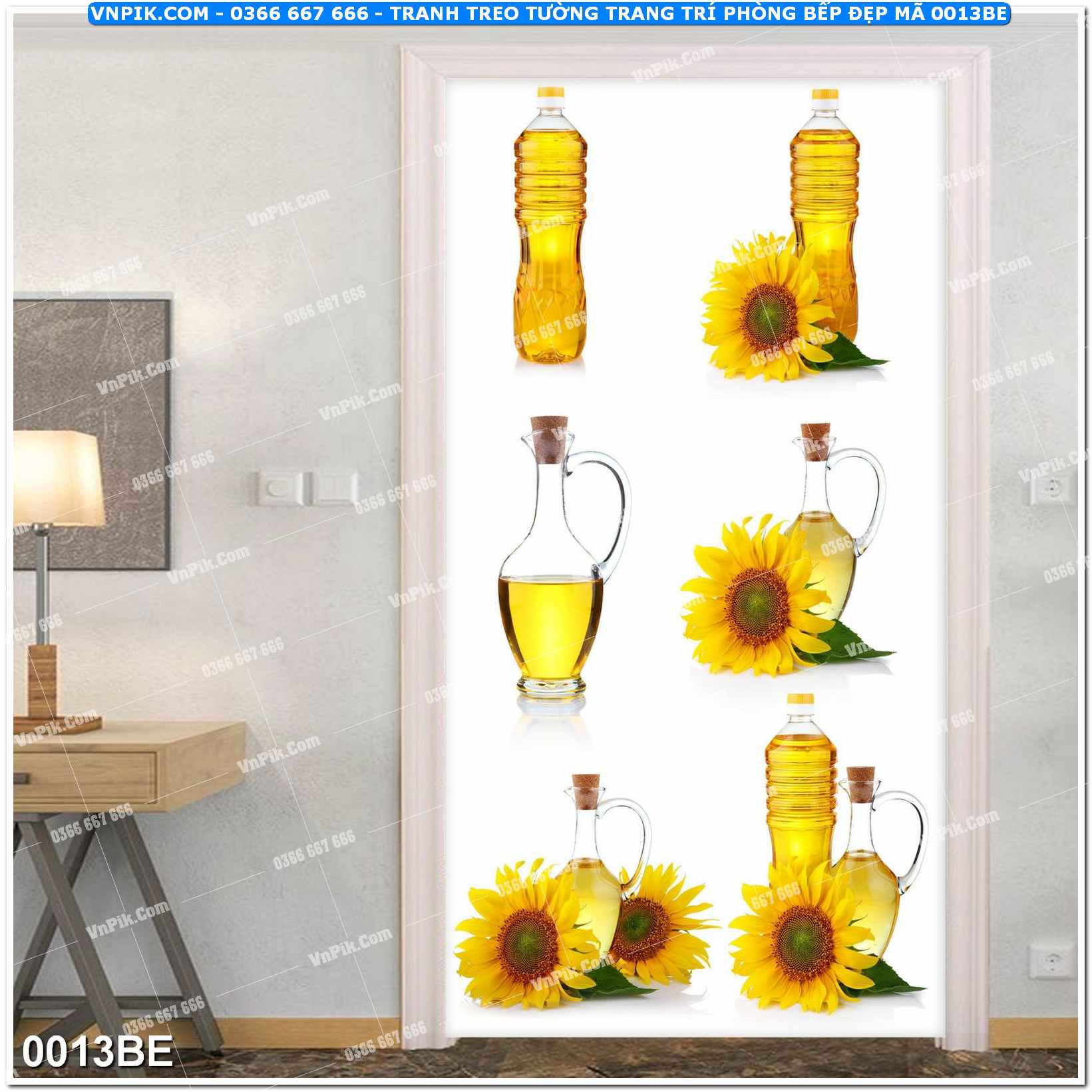 Tranh treo tường trang trí phòng bếp đẹp mã 0013BE