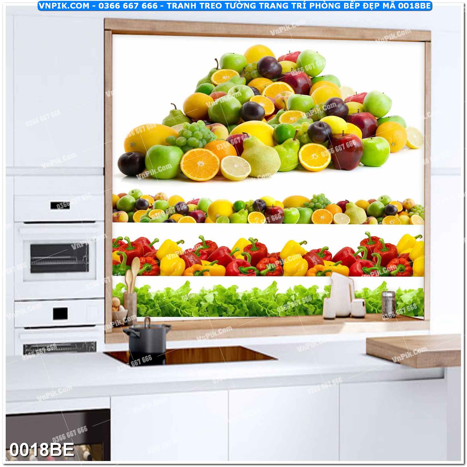 Tranh treo tường trang trí phòng bếp đẹp mã 0018BE