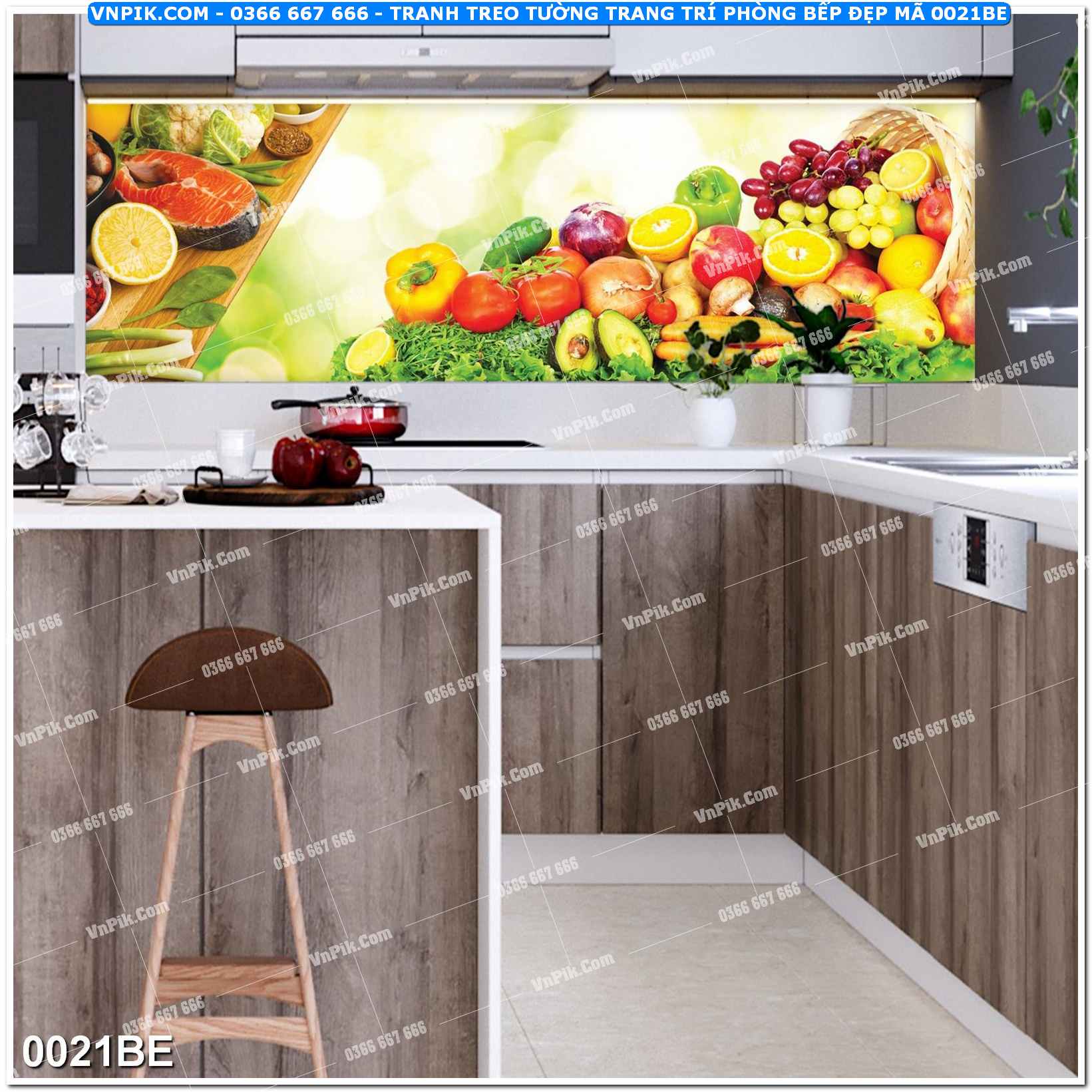 Tranh treo tường trang trí phòng bếp đẹp mã 0021BE