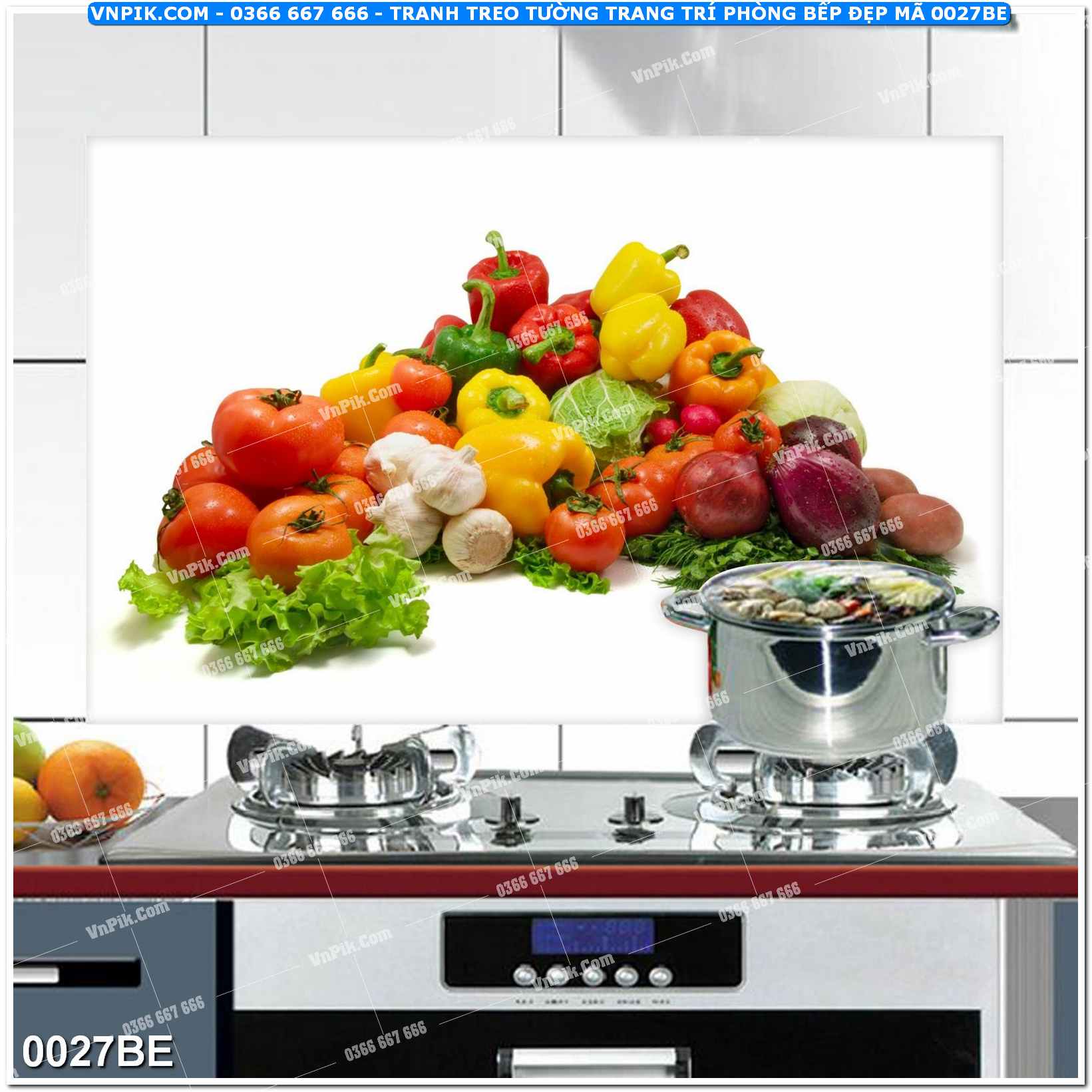 Tranh treo tường trang trí phòng bếp đẹp mã 0027BE