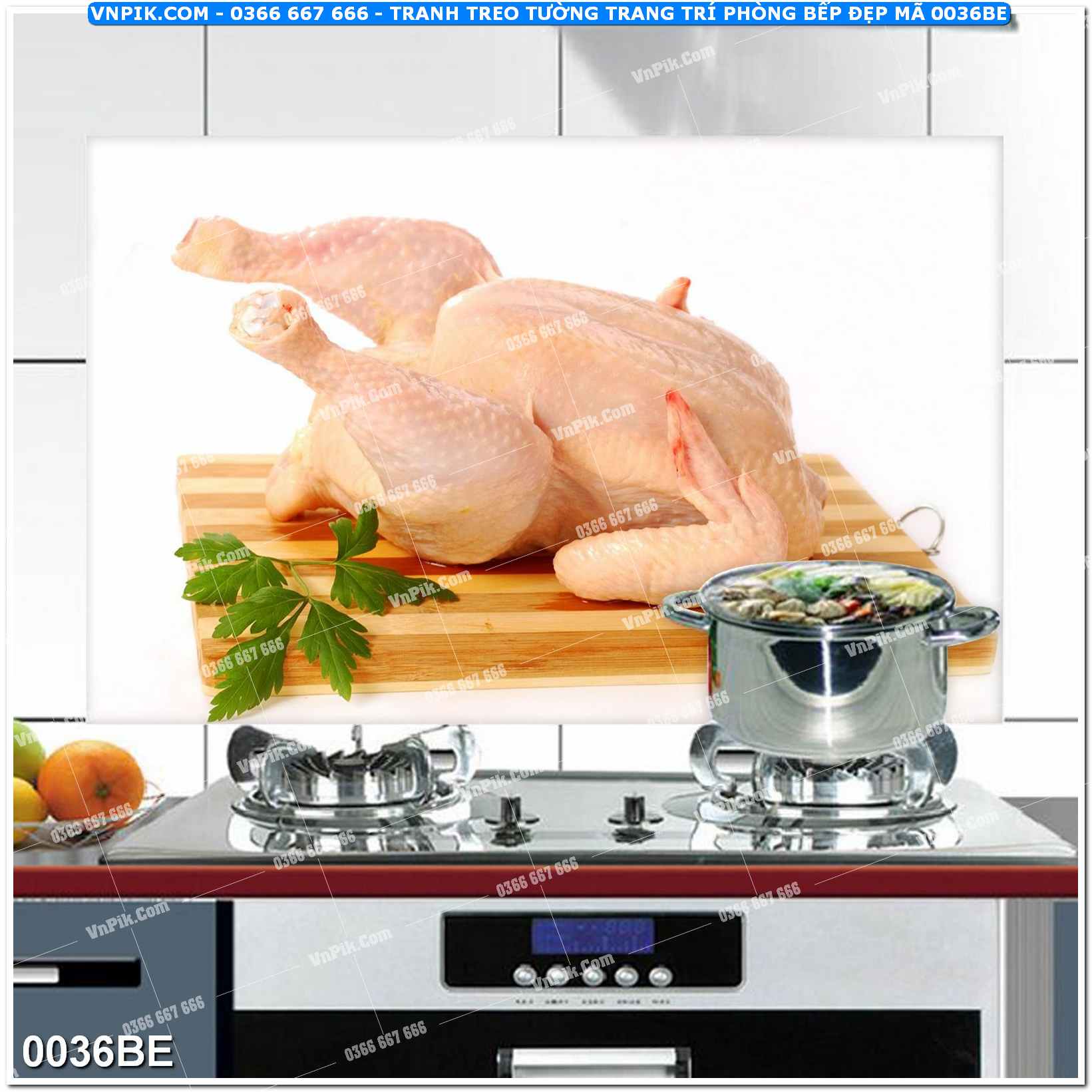 Tranh treo tường trang trí phòng bếp đẹp mã 0036BE
