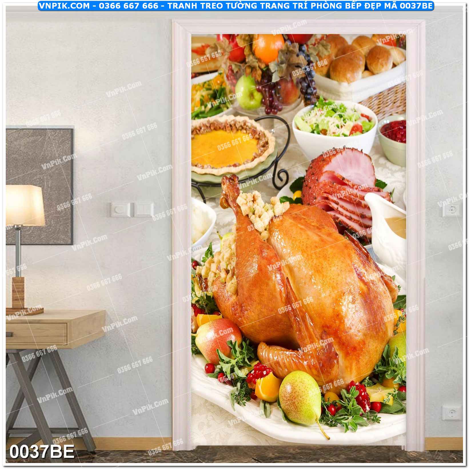 Tranh treo tường trang trí phòng bếp đẹp mã 0037BE