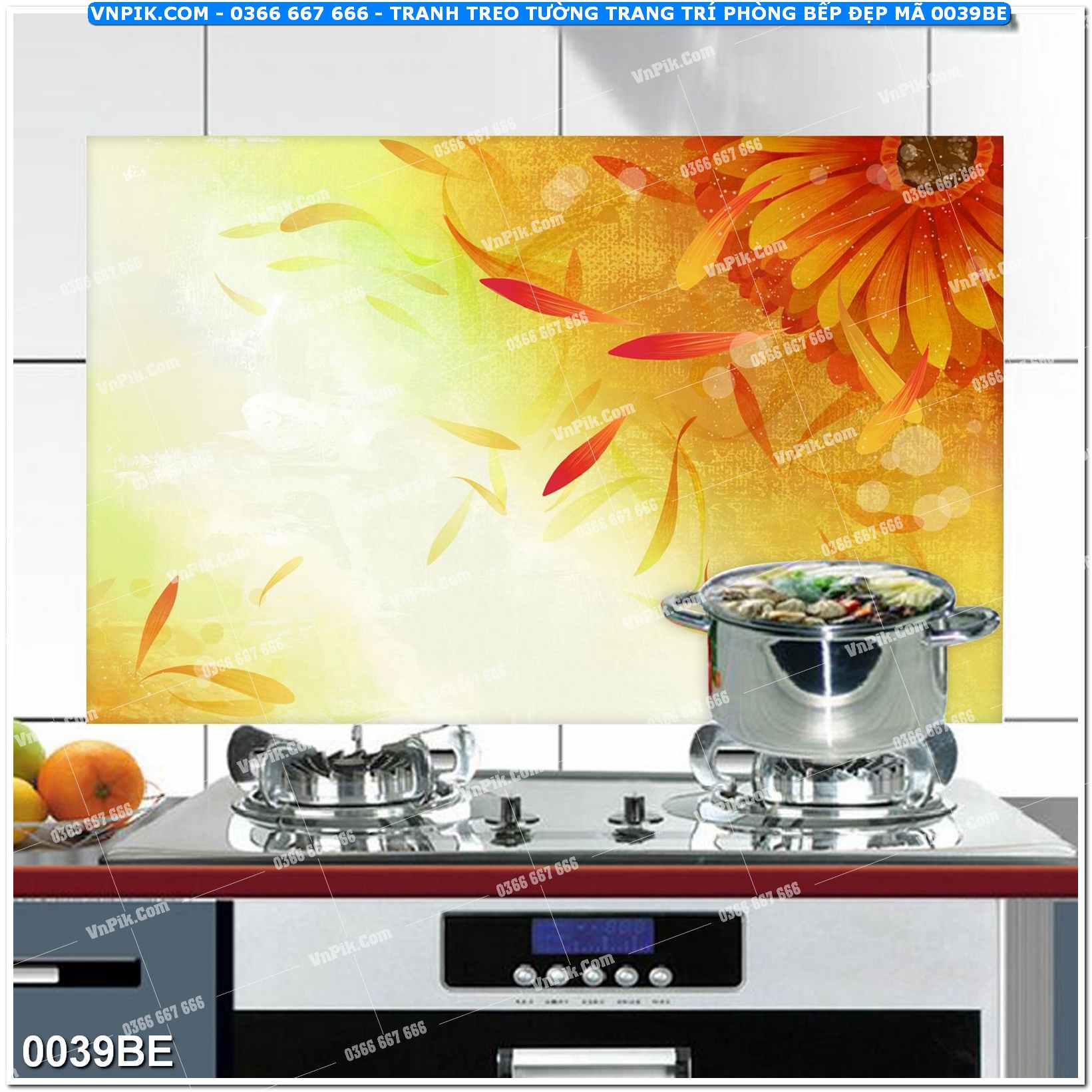 Tranh treo tường trang trí phòng bếp đẹp mã 0039BE
