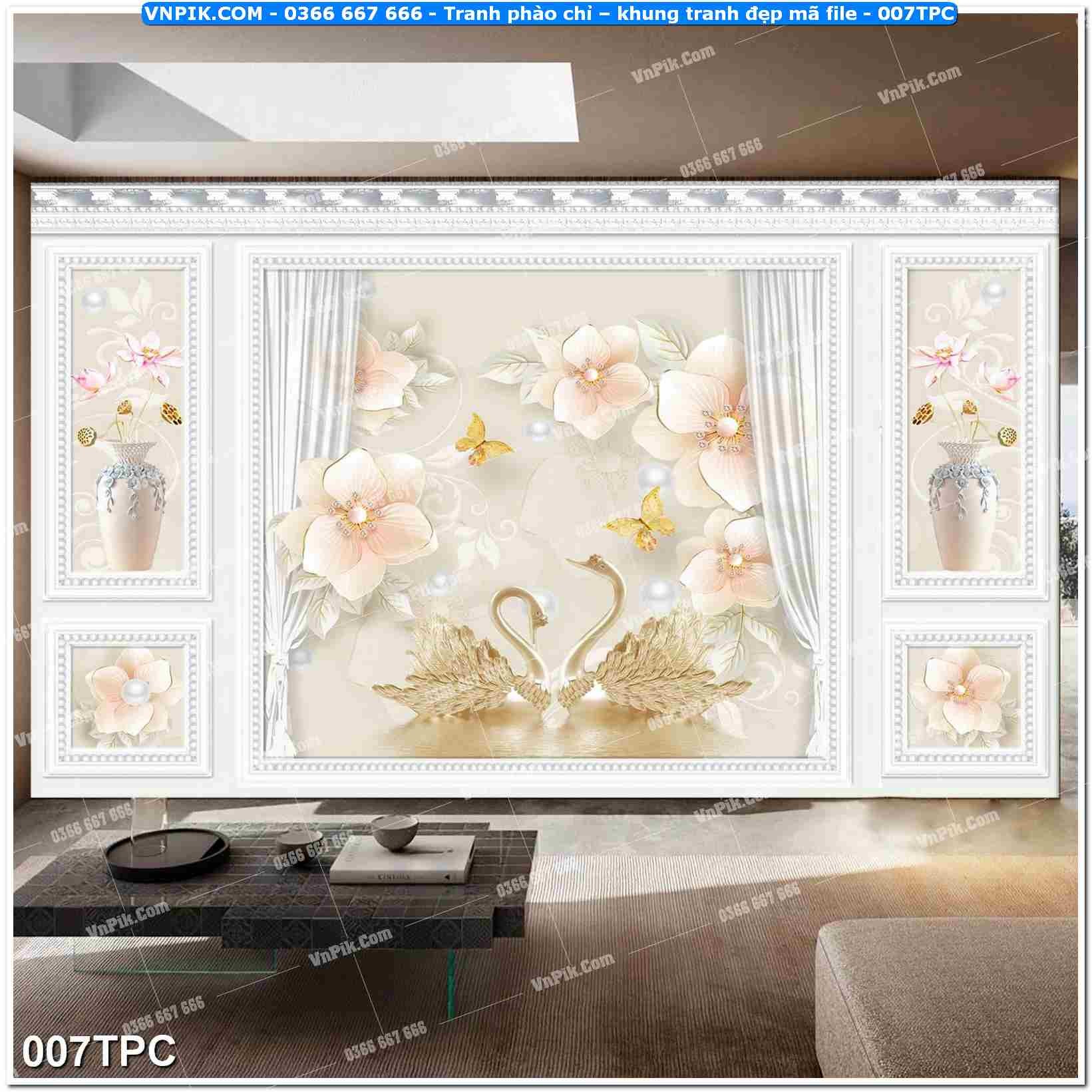 Tranh phào chỉ – khung tranh đẹp mã file 007TPC