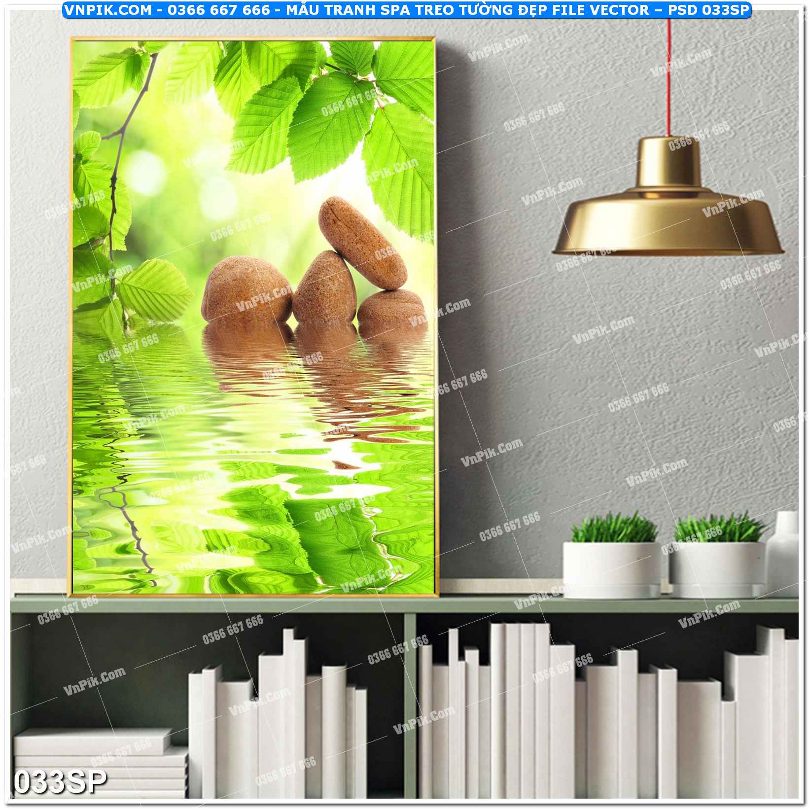 Mẫu tranh spa treo tường đẹp file vector – psd mẫu 033SP