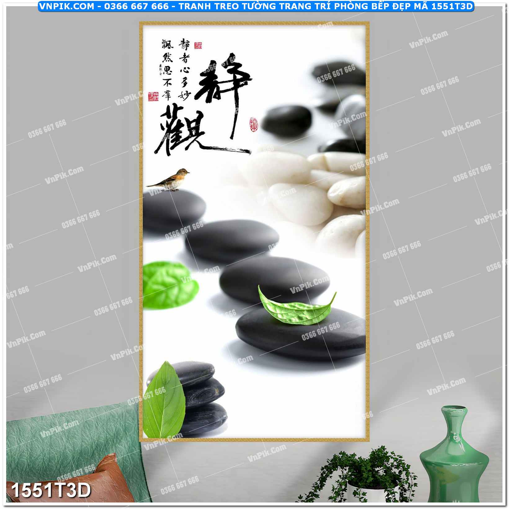Trah Treo Tường – Tranh 3D Hiện Đại 1551T3D