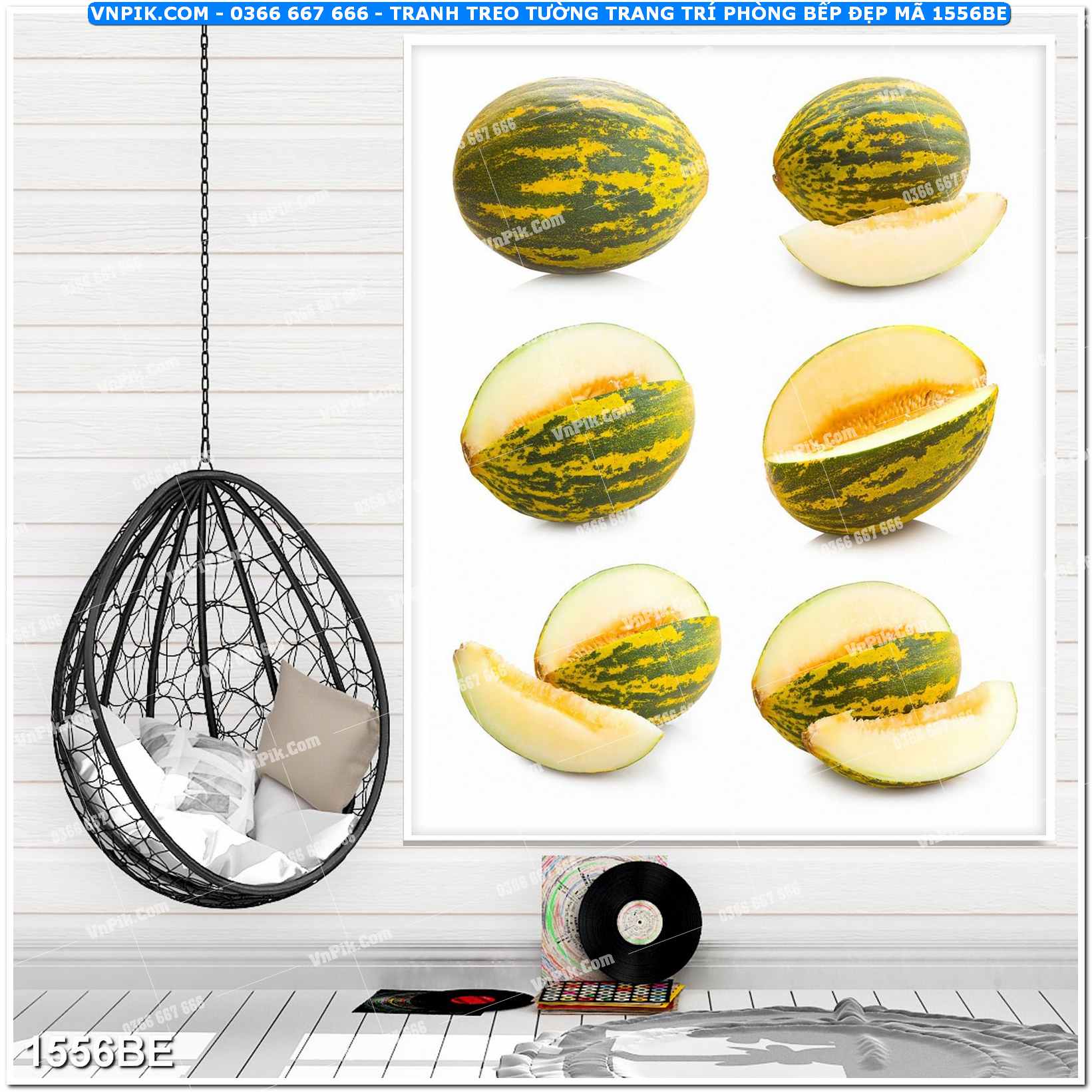 Tranh treo tường trang trí phòng bếp đẹp mã 1556BE