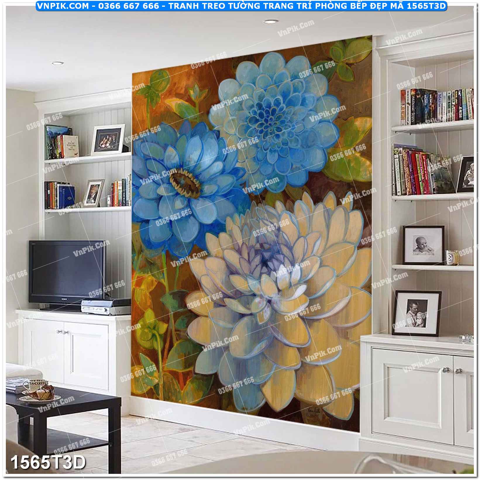 Trah Treo Tường – Tranh 3D Hiện Đại 1565T3D