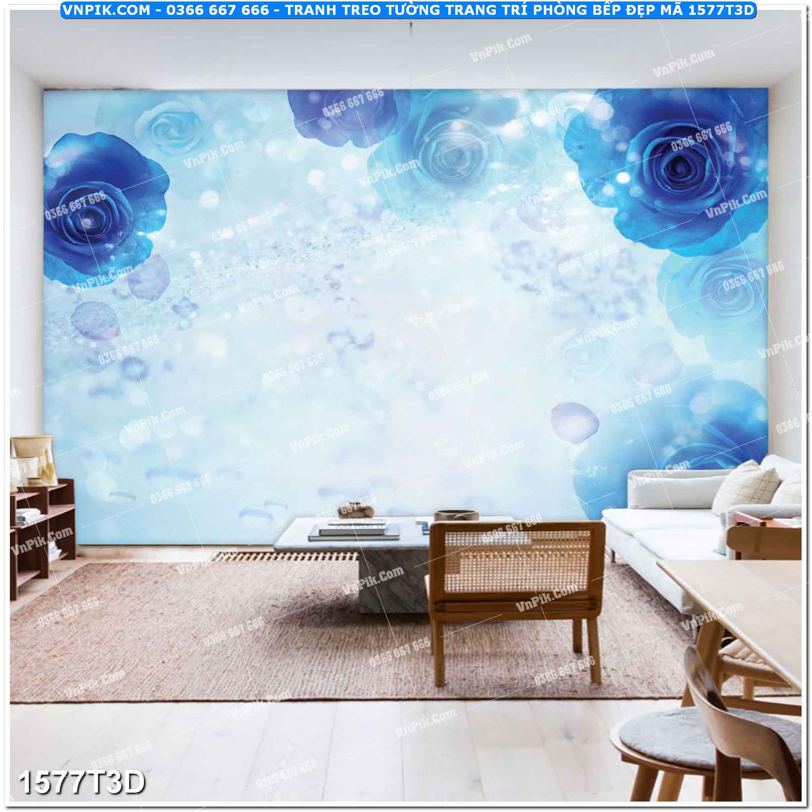 Trah Treo Tường – Tranh 3D Hiện Đại 1577T3D