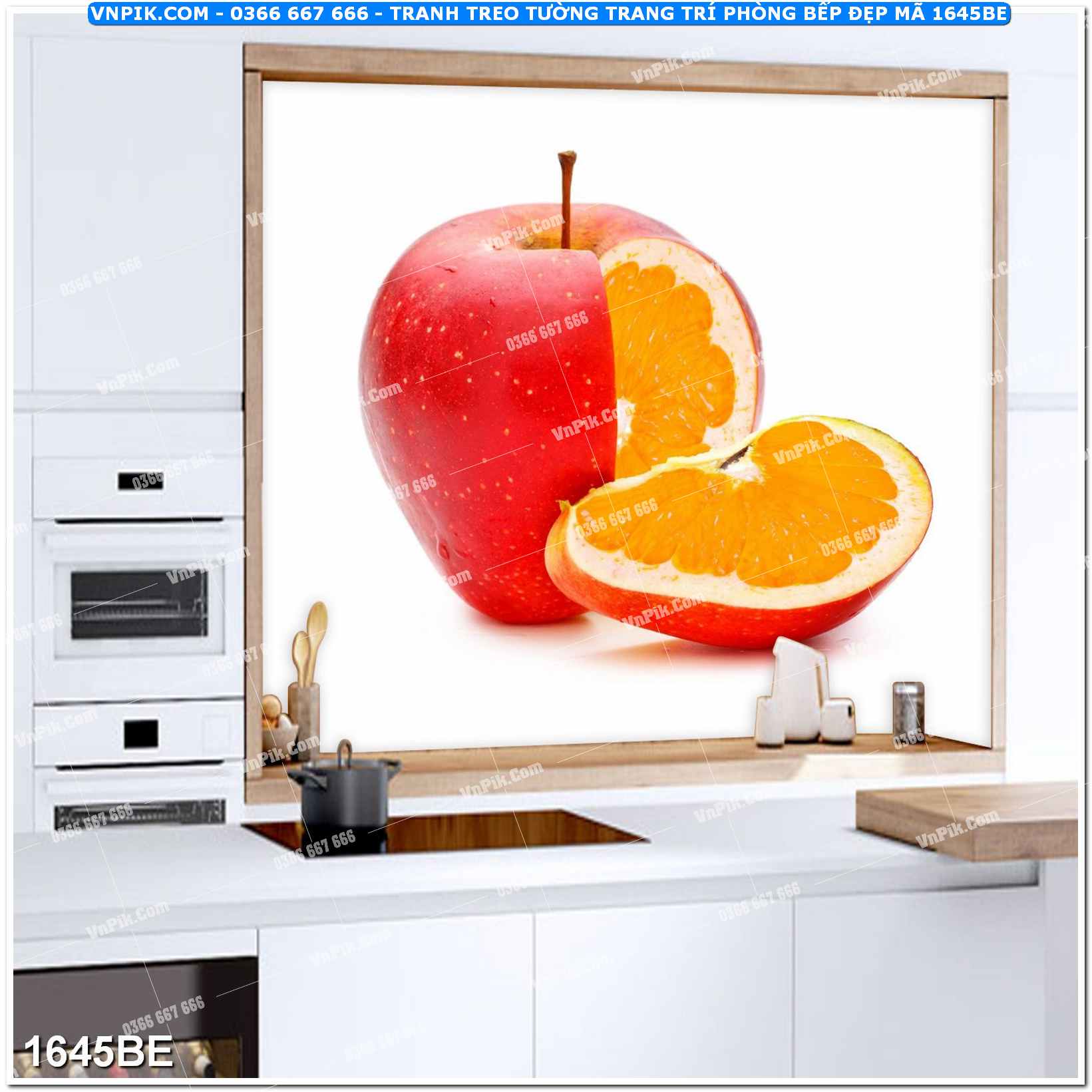 Tranh treo tường trang trí phòng bếp đẹp mã 1645BE