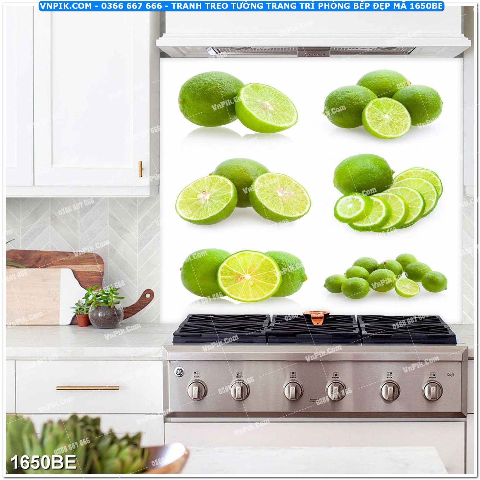 Tranh treo tường trang trí phòng bếp đẹp mã 1650BE