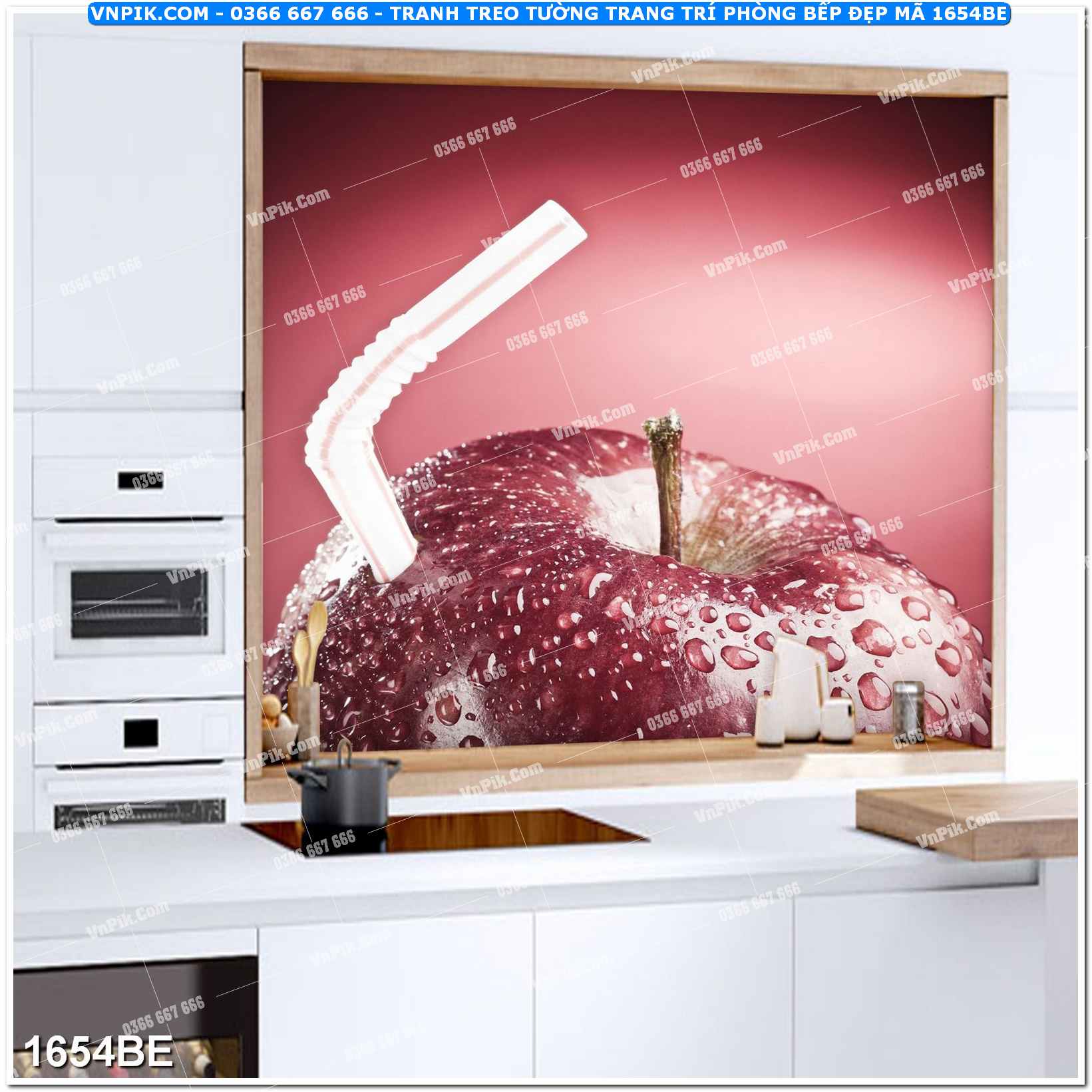 Tranh treo tường trang trí phòng bếp đẹp mã 1654BE