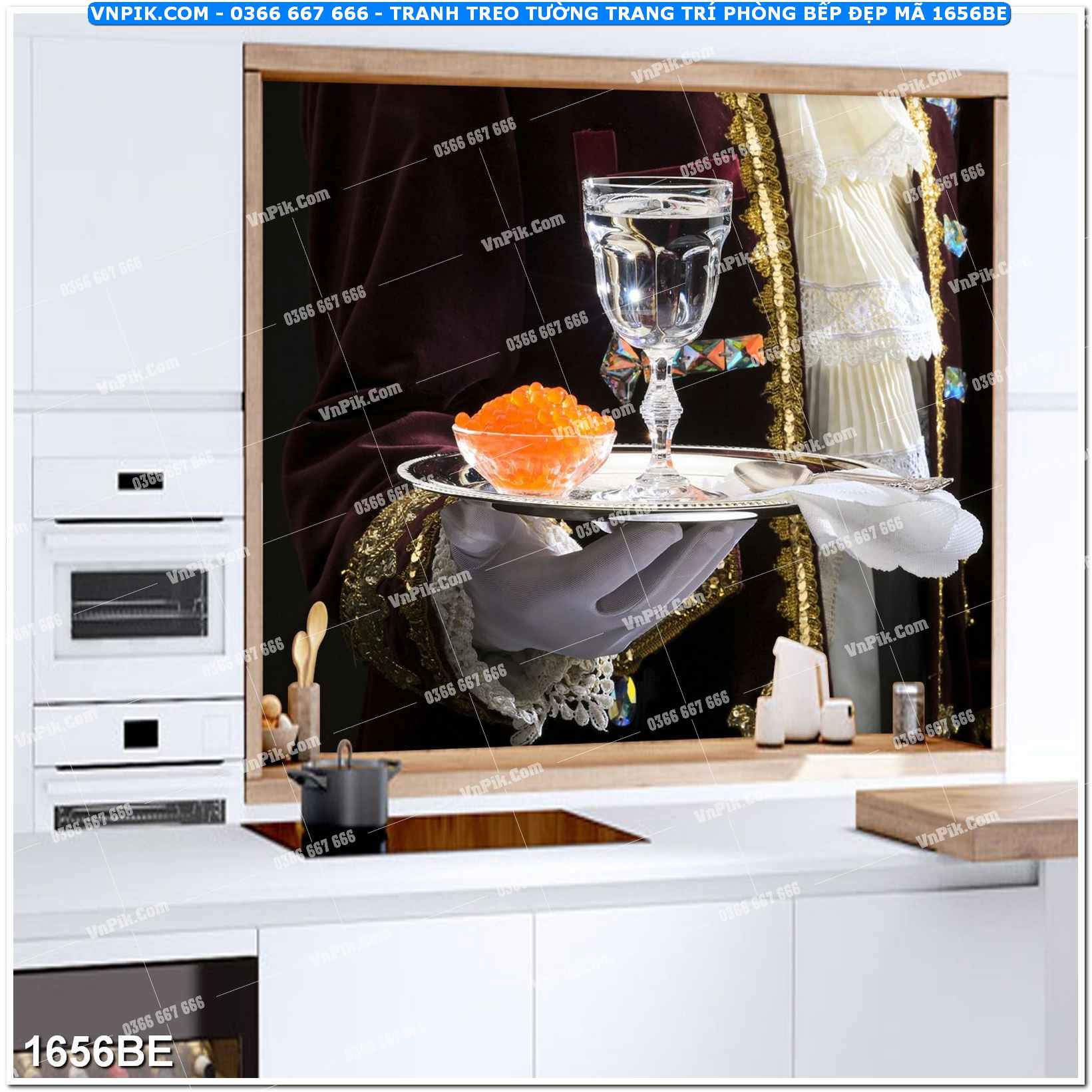 Tranh treo tường trang trí phòng bếp đẹp mã 1656BE