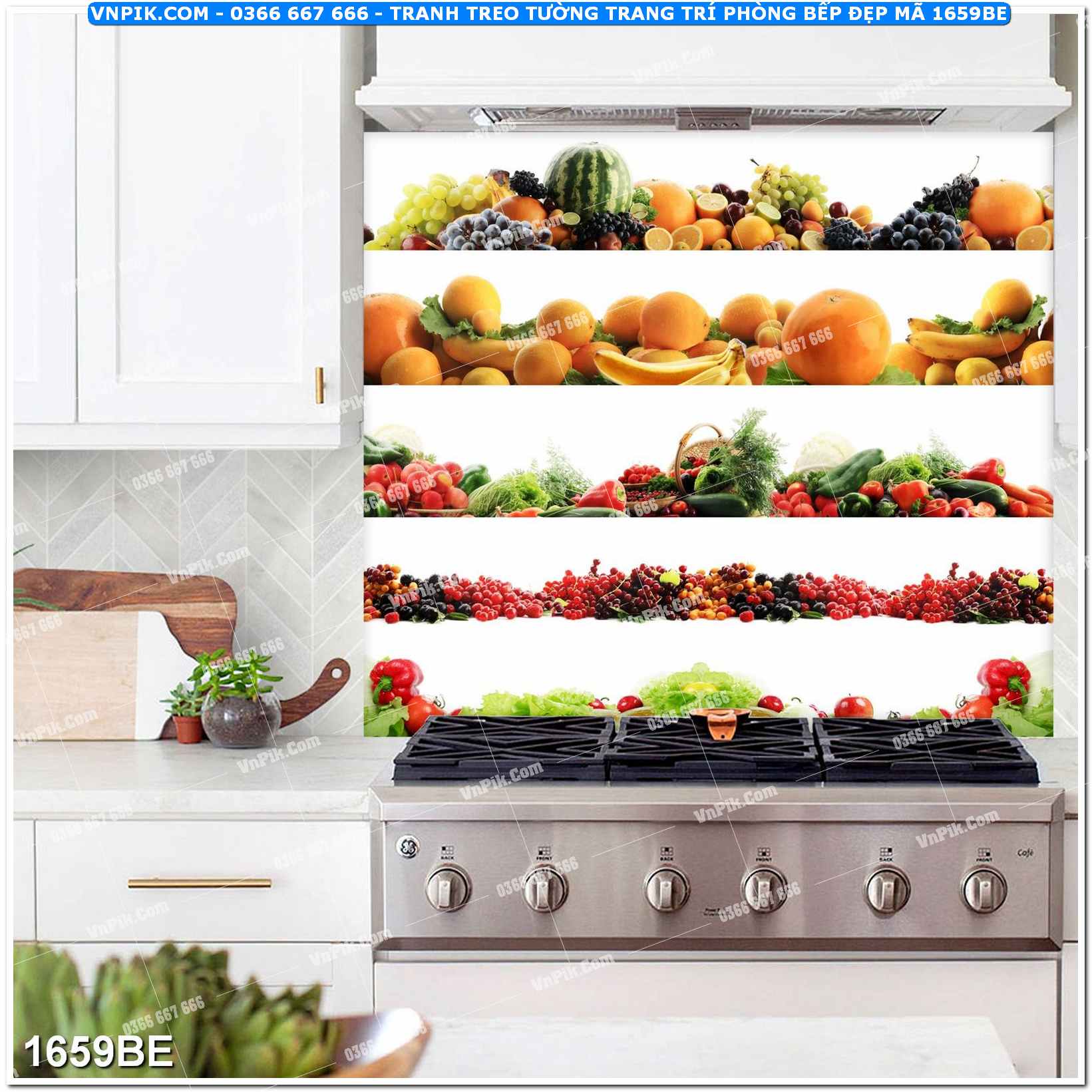 Tranh treo tường trang trí phòng bếp đẹp mã 1659BE