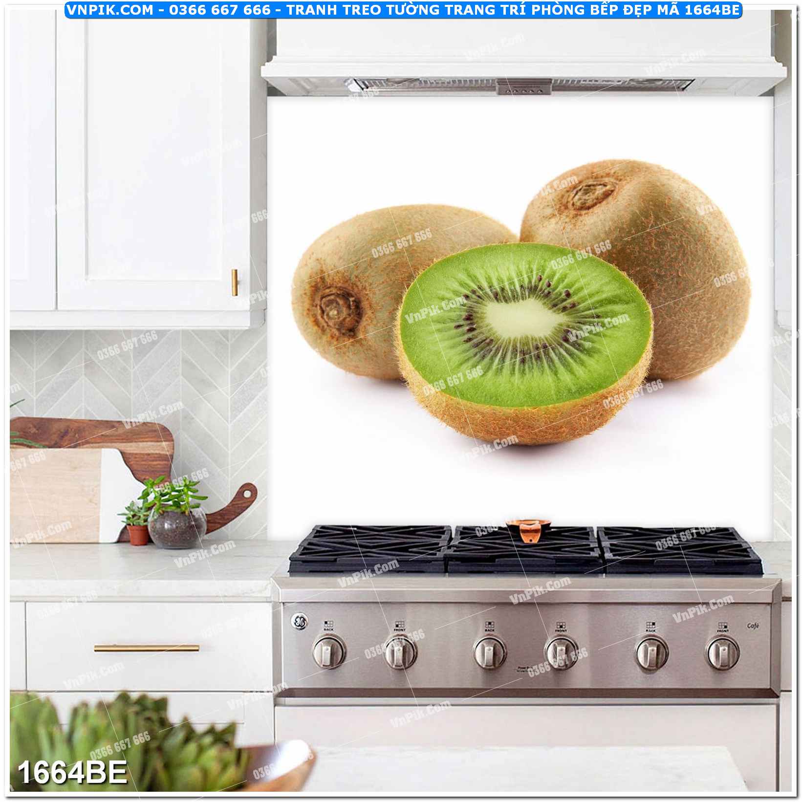 Tranh treo tường trang trí phòng bếp đẹp mã 1664BE