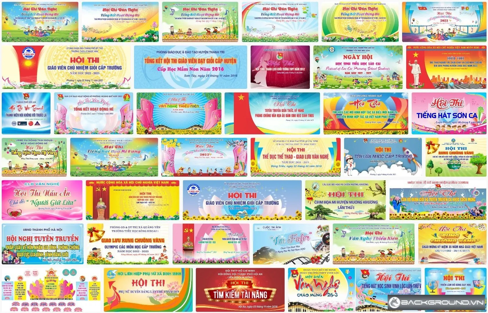 PHÔNG NỀN HỘI THI