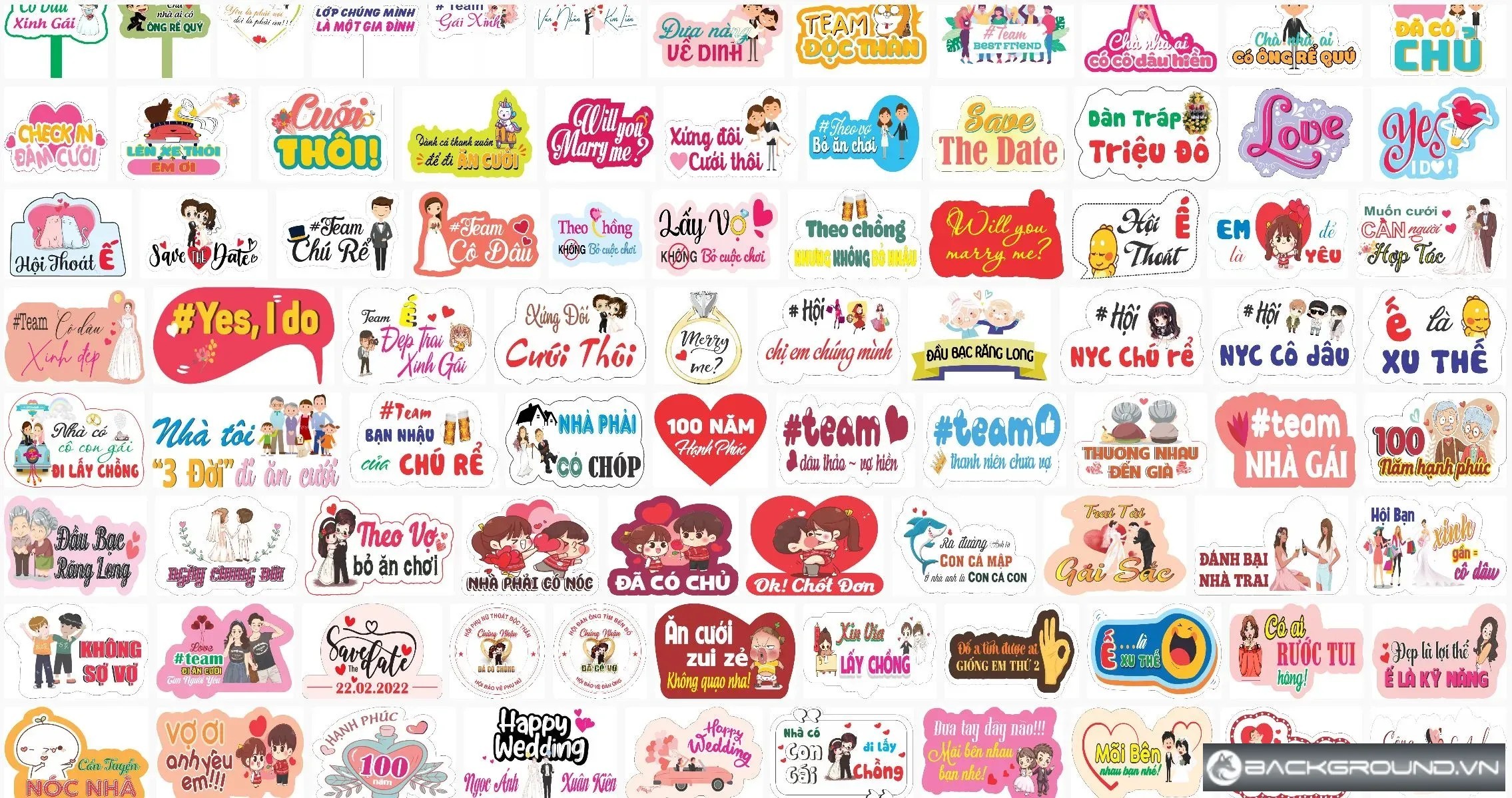 HASHTAG ĐÁM CƯỚI