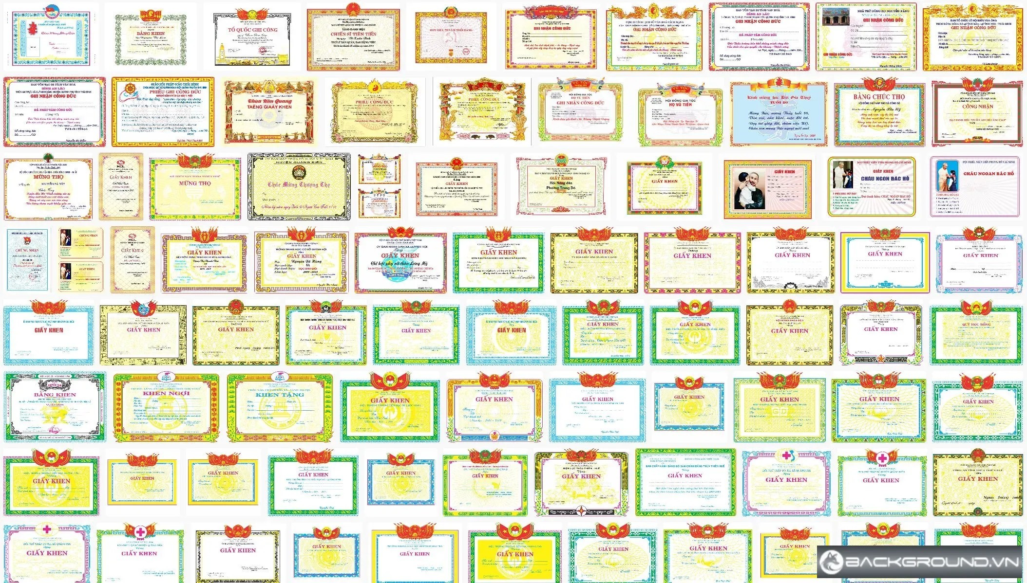 GIẤY KHEN - BẰNG CẤP