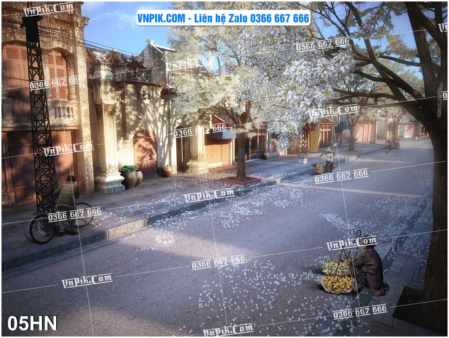 File Tranh Hà Nội Xưa Mã File 05HN