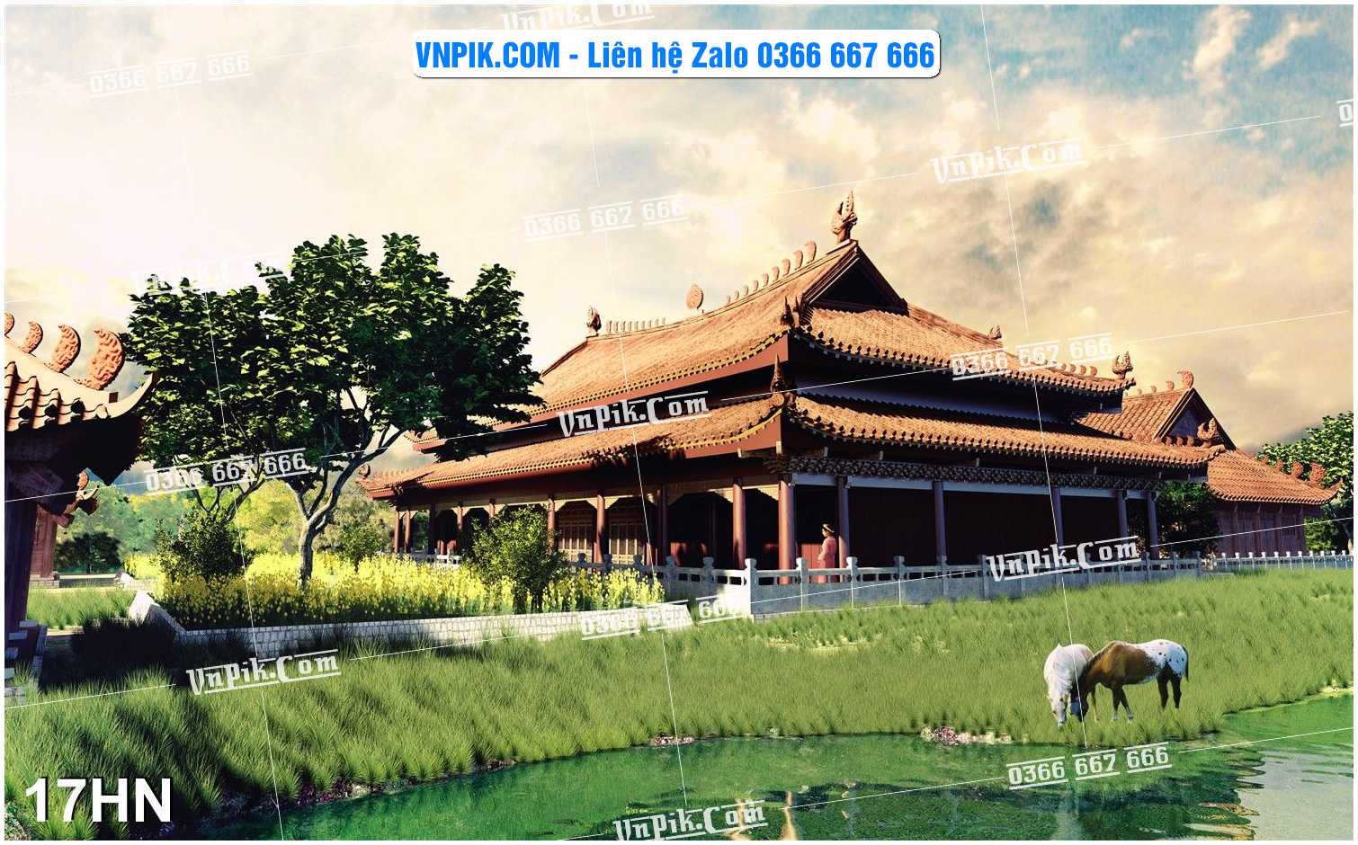 File Tranh Hà Nội Xưa Mã File 17HN