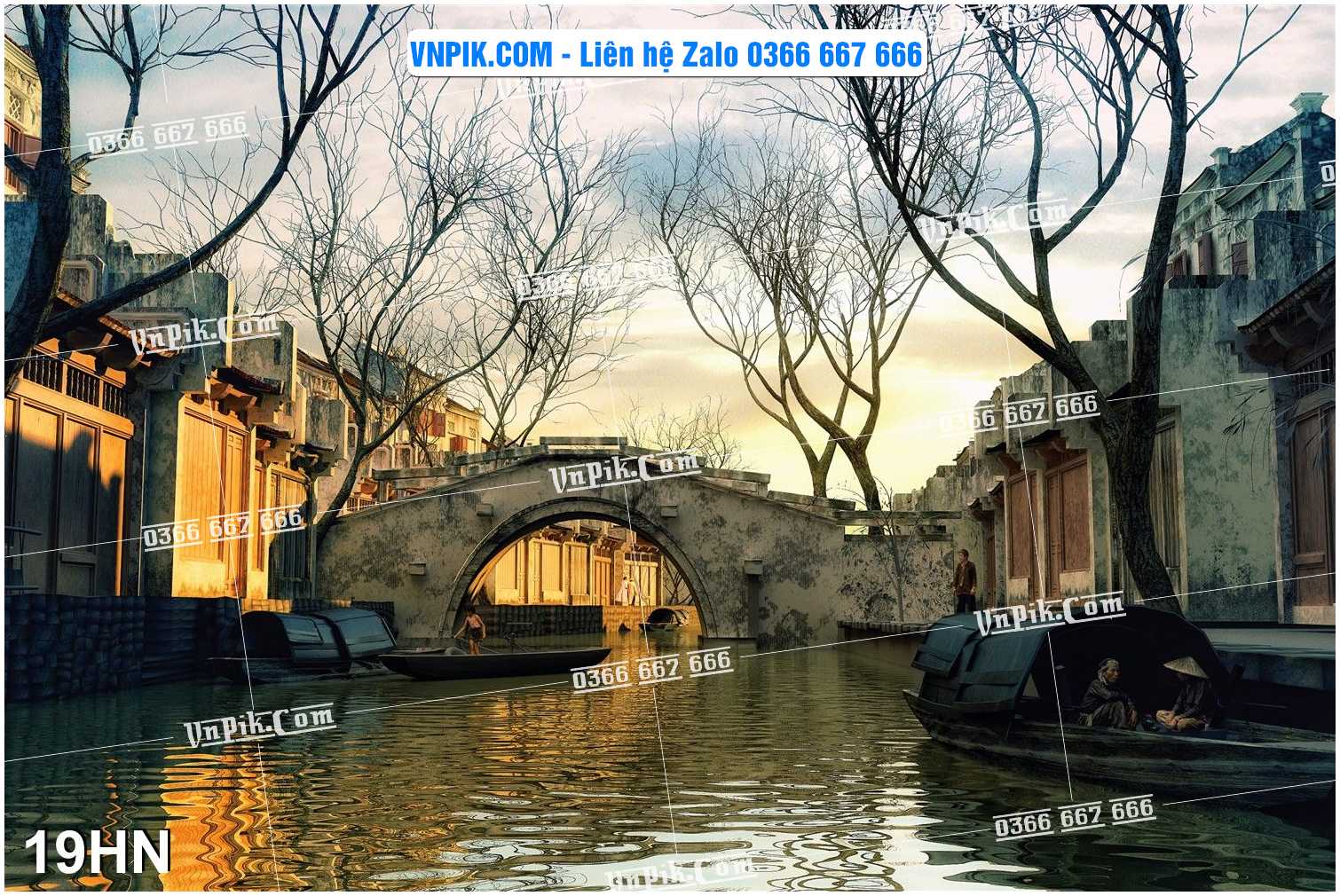 File Tranh Hà Nội Xưa Mã File 19HN