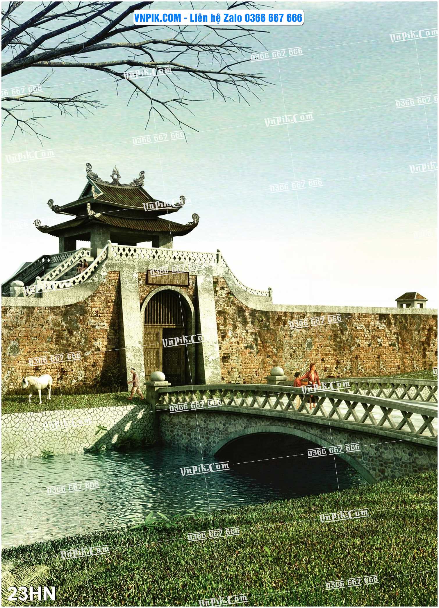 File Tranh Hà Nội Xưa Mã File 23HN