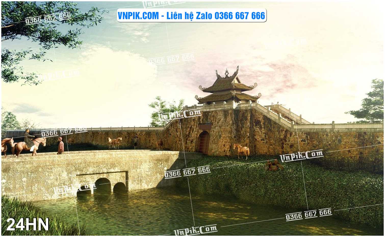 File Tranh Hà Nội Xưa Mã File 24HN