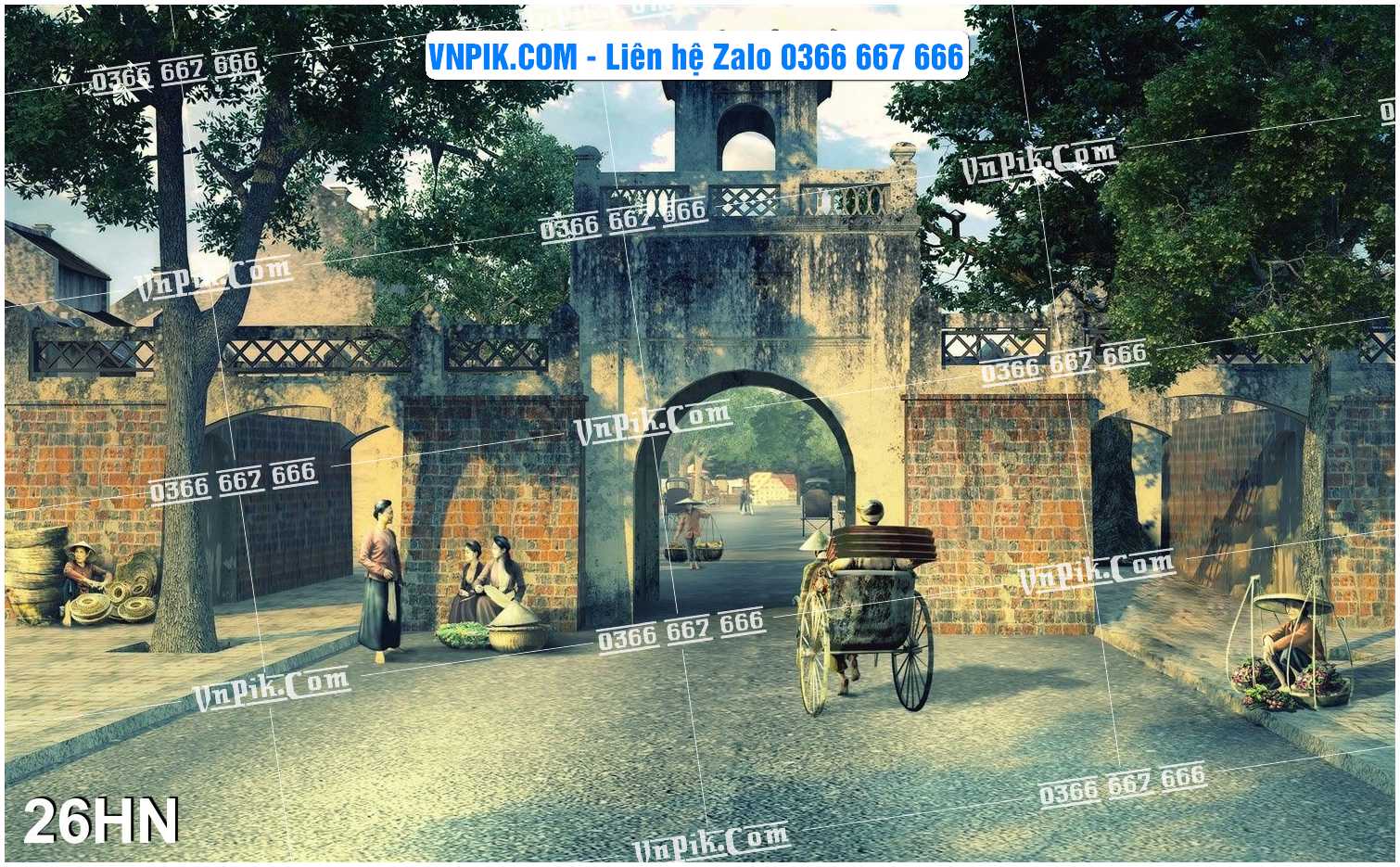 File Tranh Hà Nội Xưa Mã File 26HN