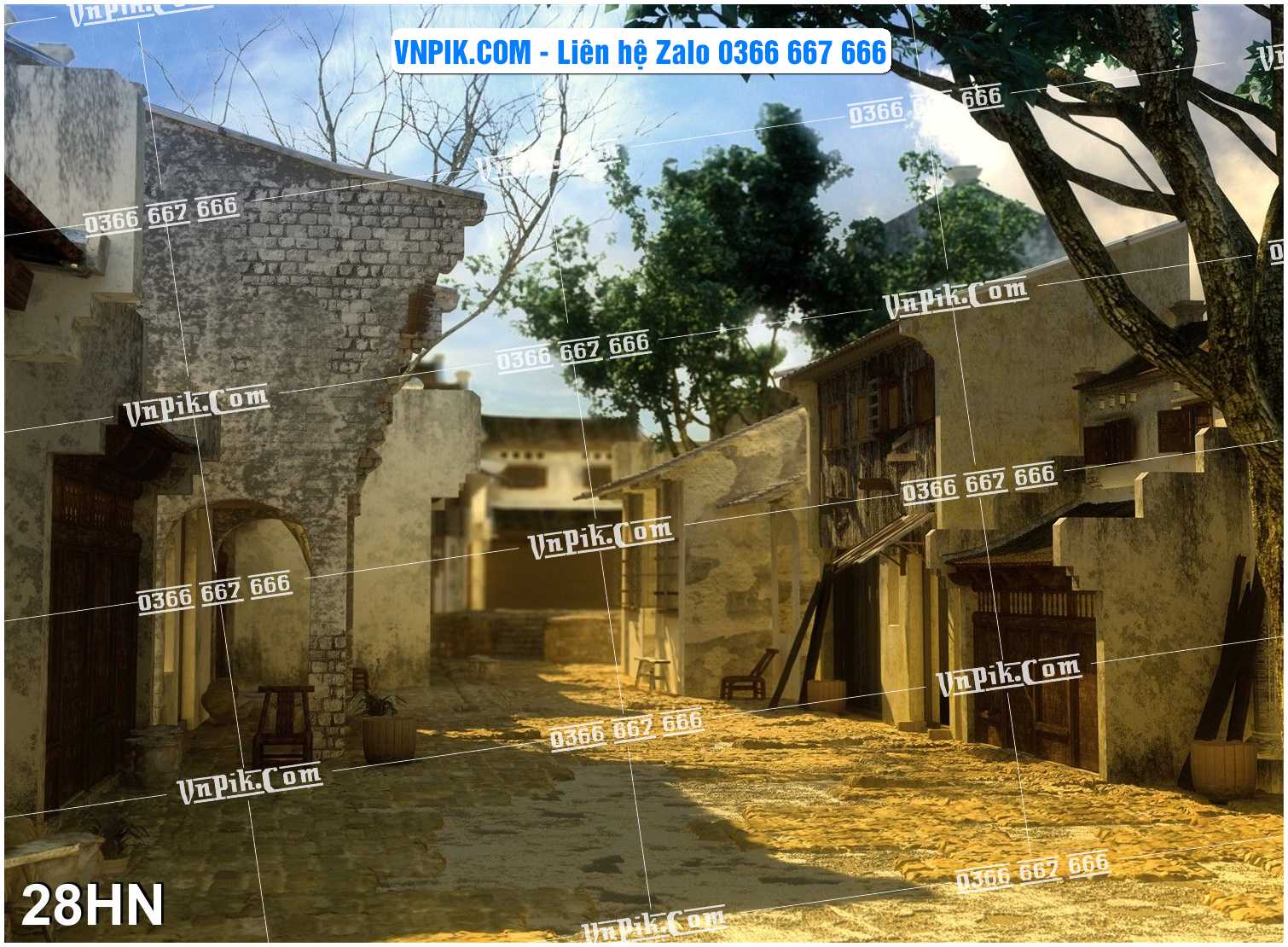 File Tranh Hà Nội Xưa Mã File 28HN