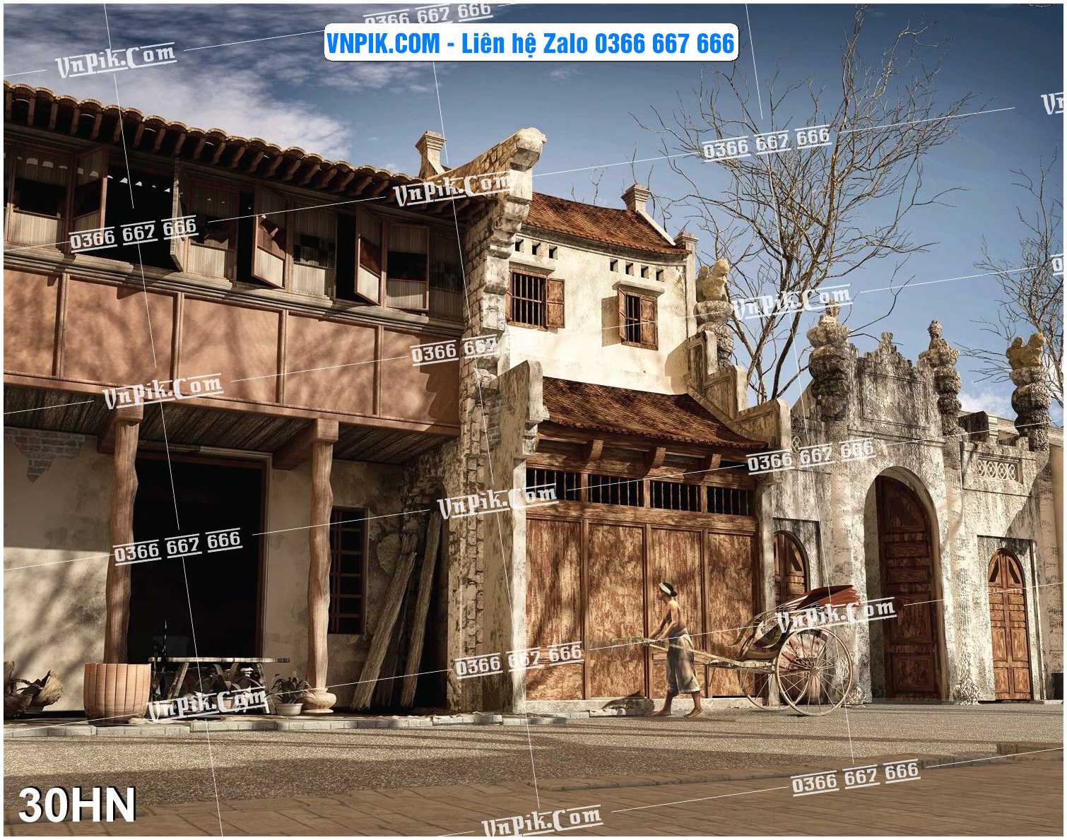 File Tranh Hà Nội Xưa Mã File 30HN