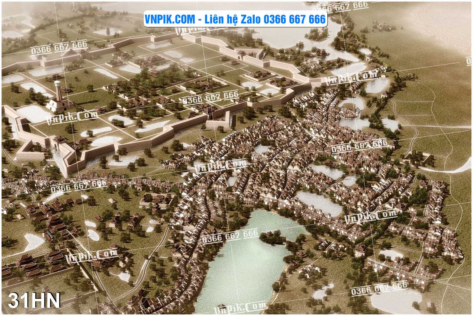 File Tranh Hà Nội Xưa Mã File 31HN