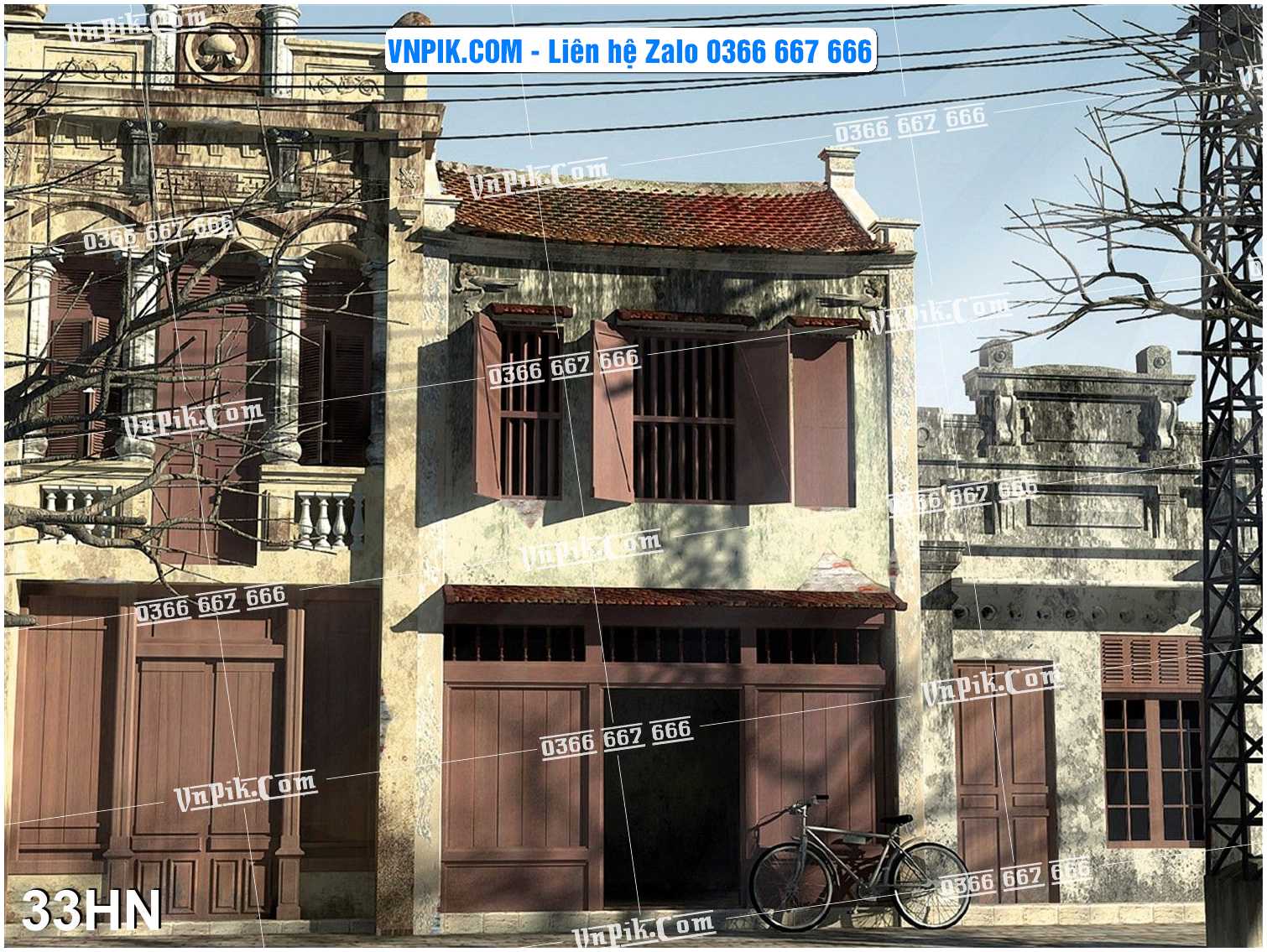 File Tranh Hà Nội Xưa Mã File 33HN