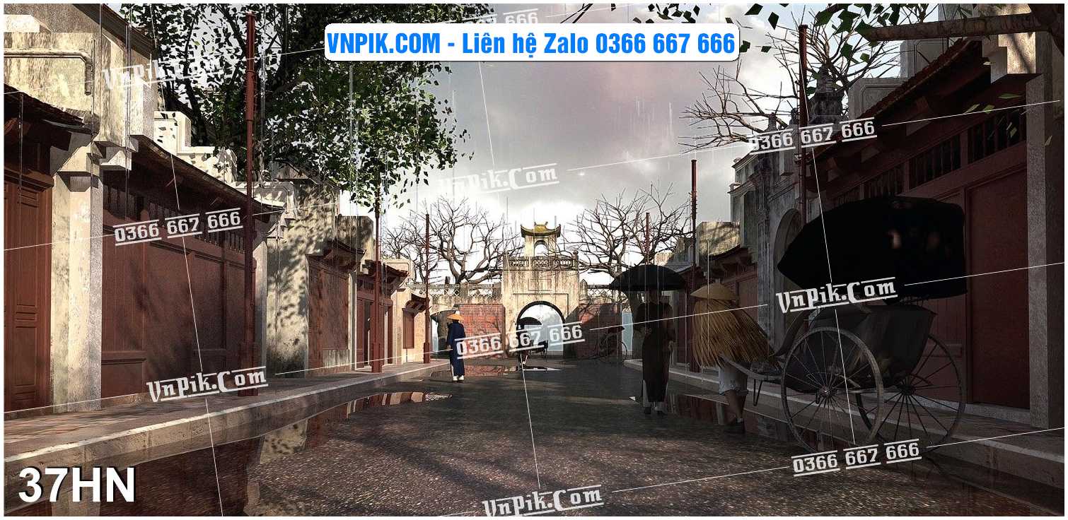 File Tranh Hà Nội Xưa Mã File 37HN