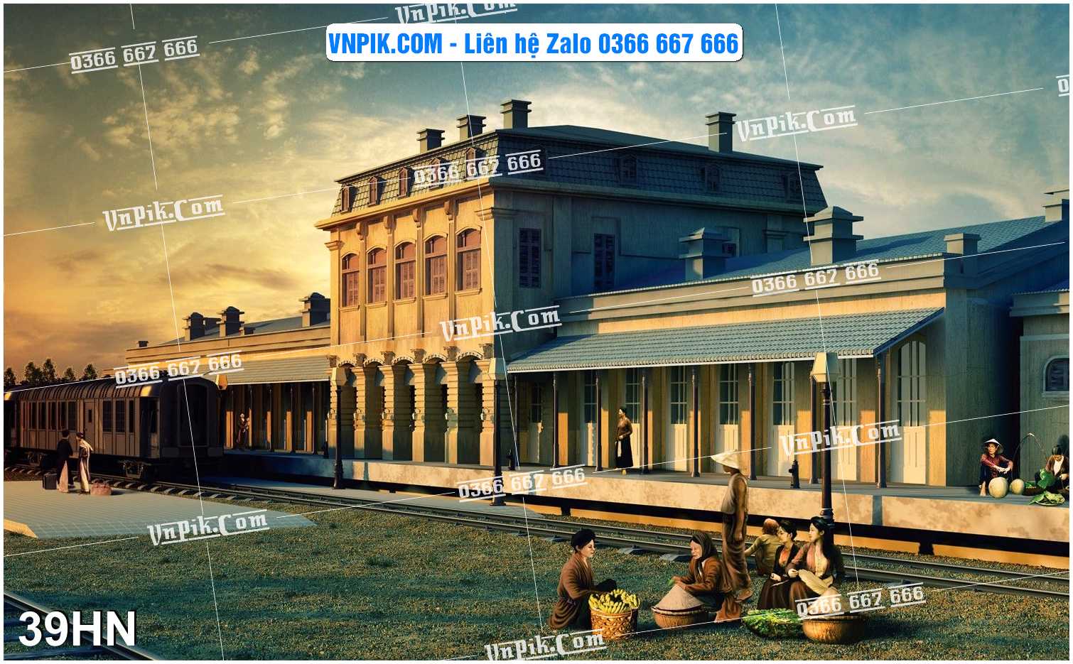File Tranh Hà Nội Xưa Mã File 39HN