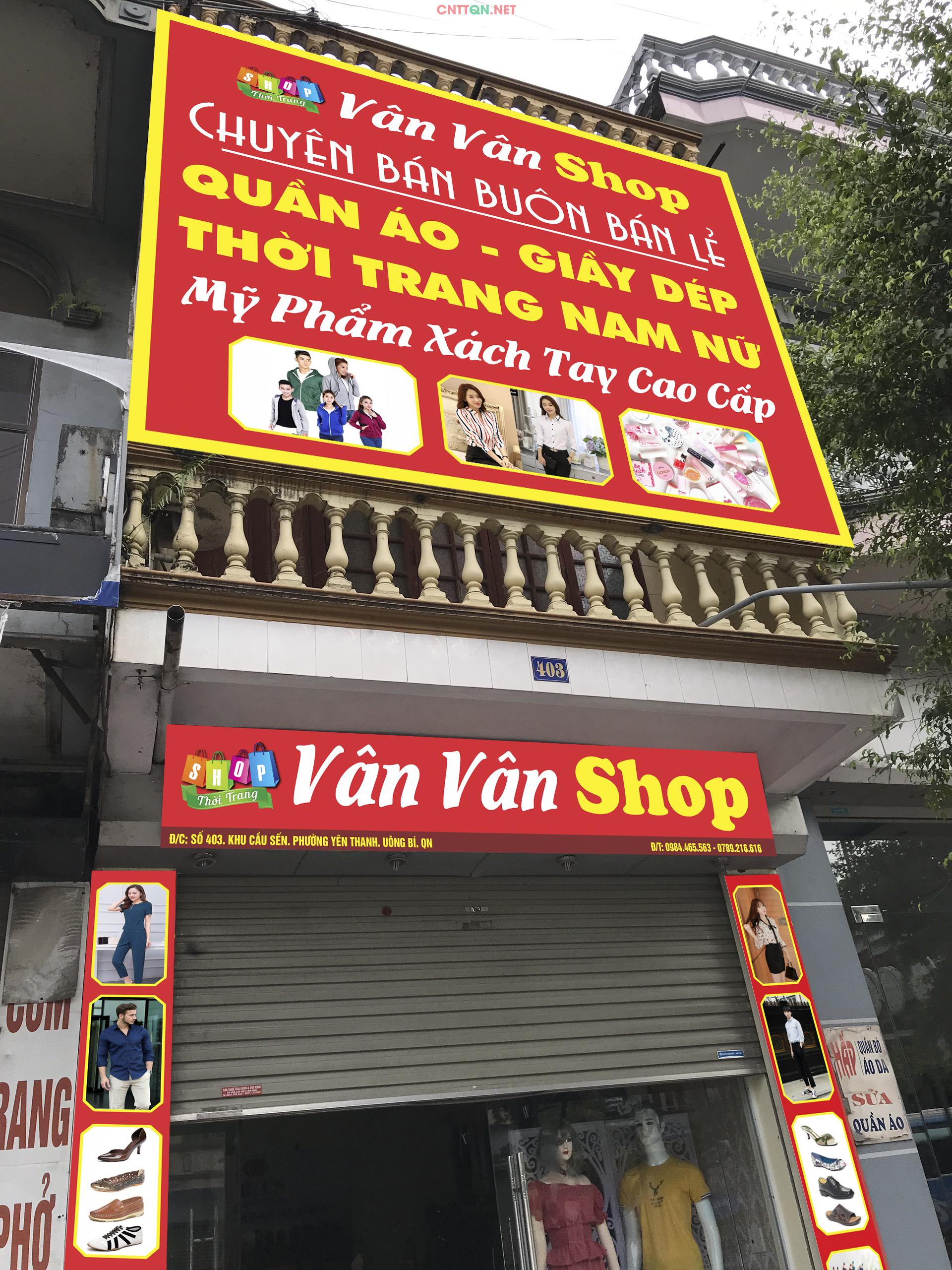 Market bảng biển shop quần áo thời trang file CDR