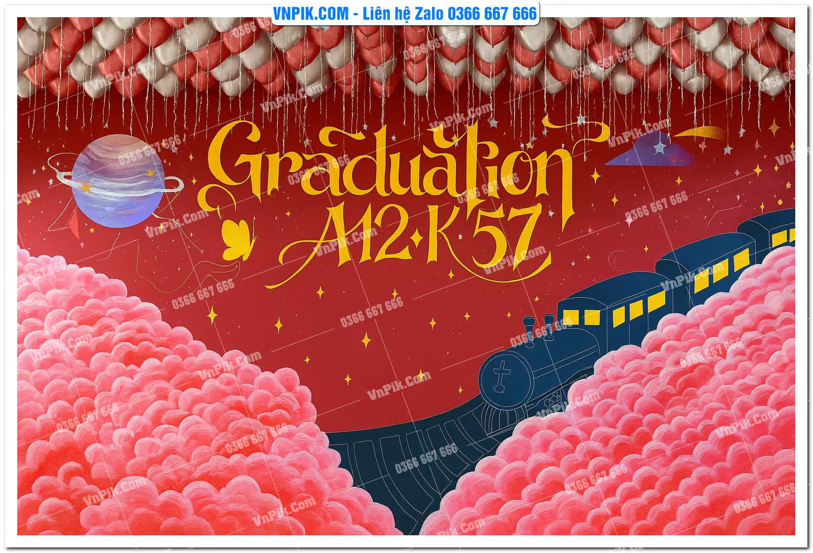 Background Chụp Ảnh Kỷ Yếu Graduation Đẹp Mẫu Độc Lạ 13