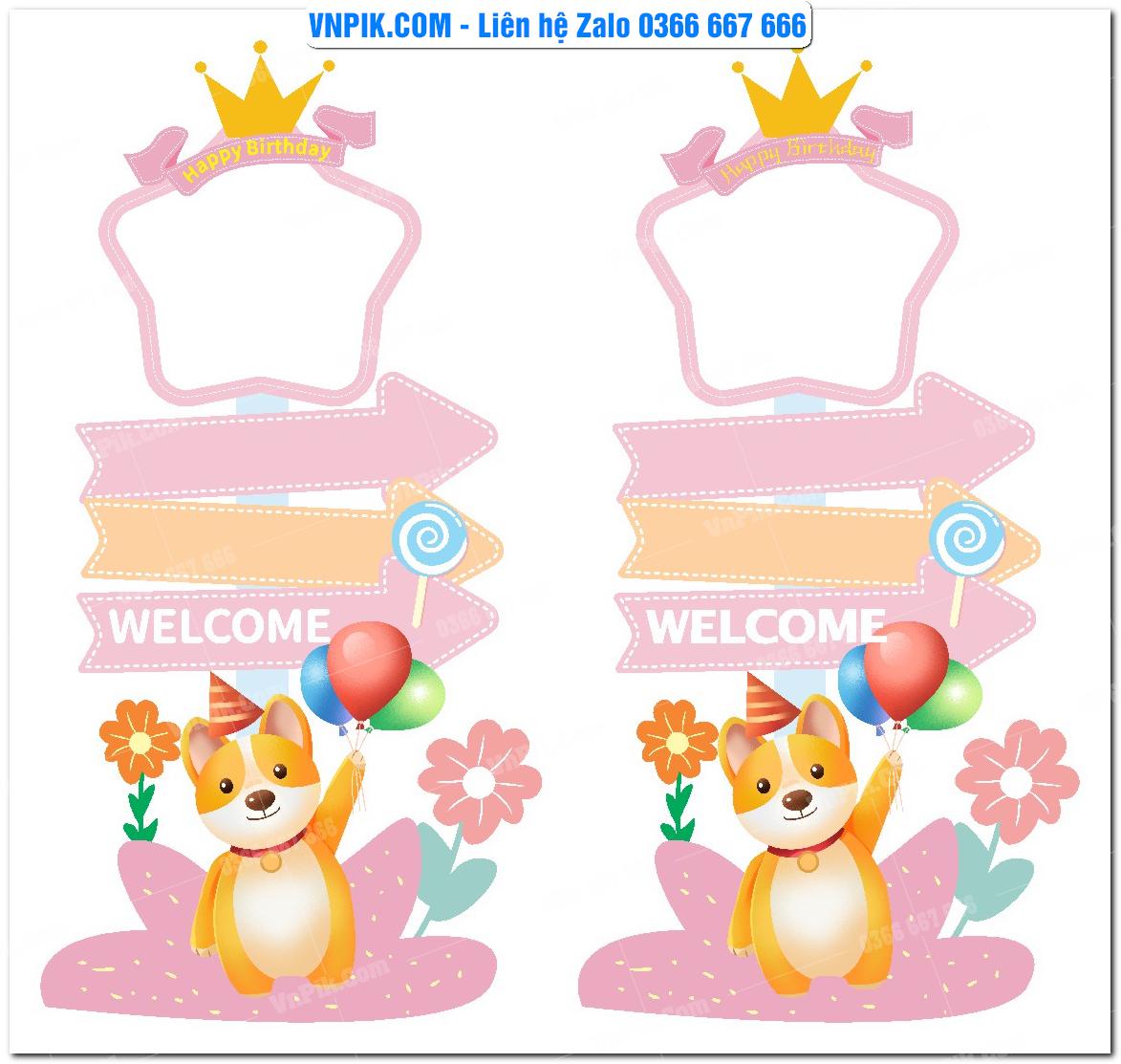 Cột chỉ dẫn – Decor mẫu sinh nhật 4828145