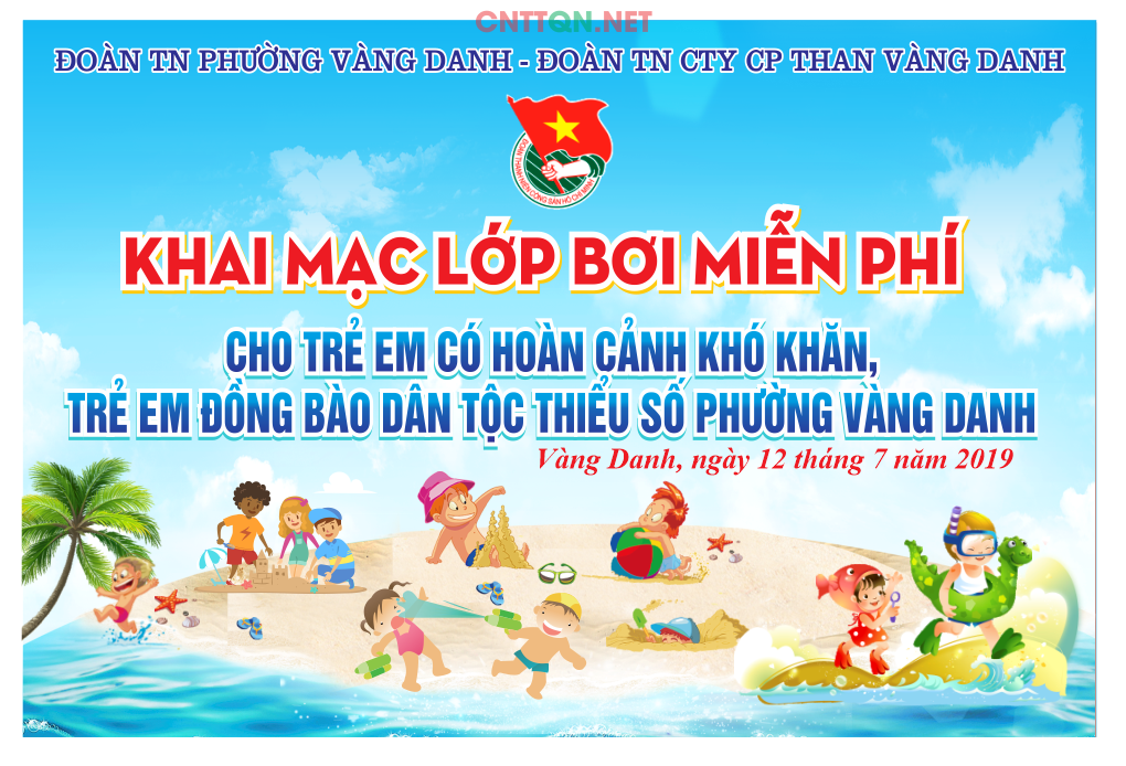 Mẫu market khai mạc lớp bơi miễn phí file CorelDRAW