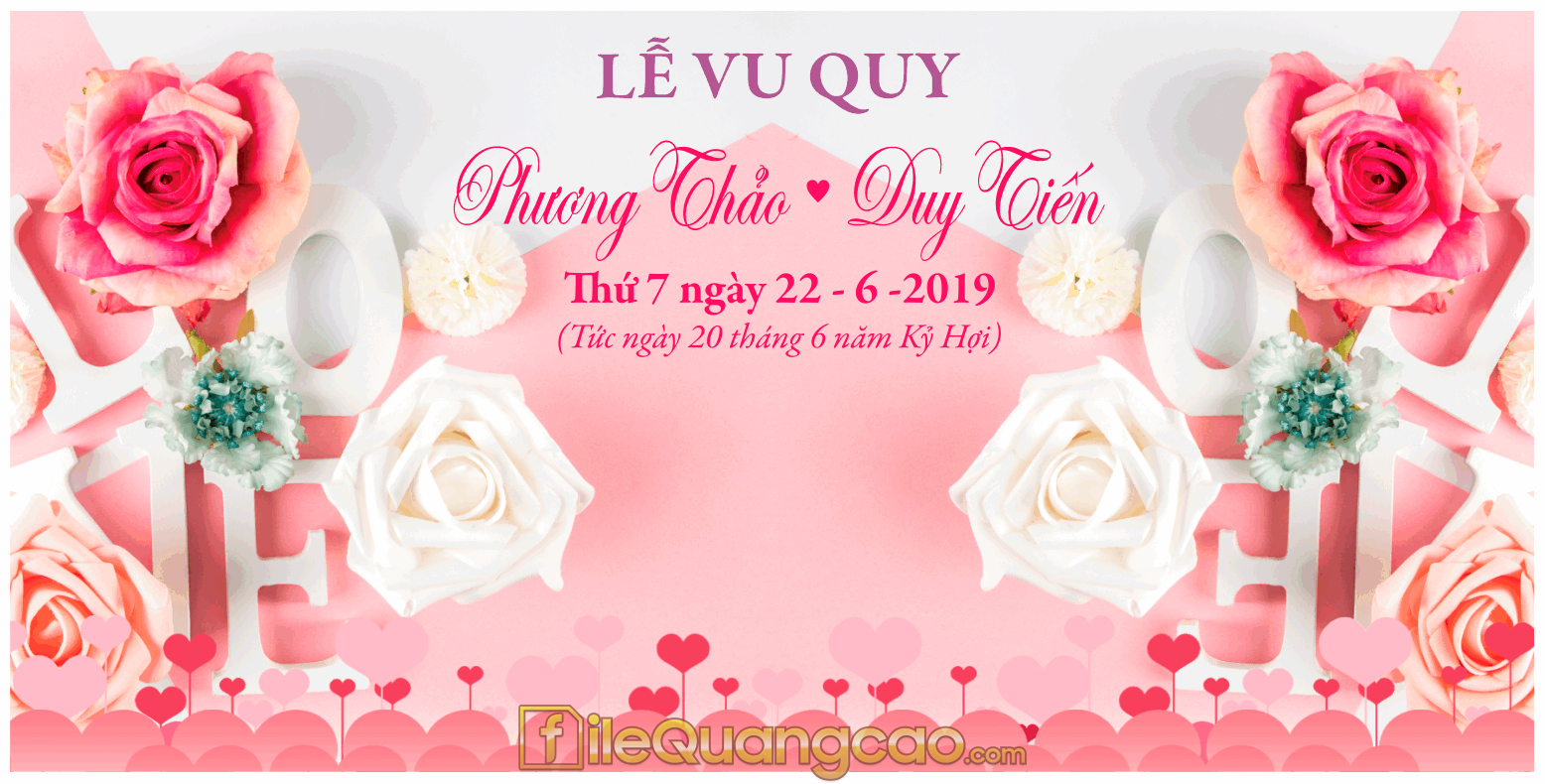 Mẫu market Background Wedding #8 file CDR