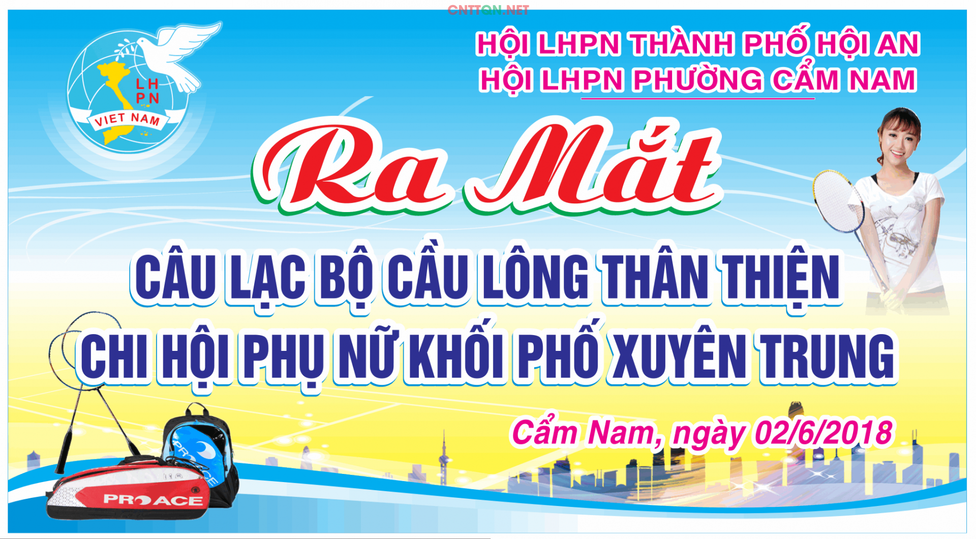 Market Ra mắt CLB Cầu lông thân thiện file CDR