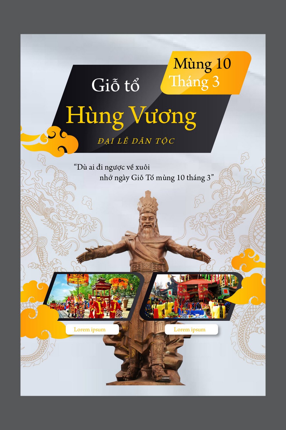 Poster ngày Lễ Giỗ Tổ Hùng Vương 10 tháng 3 file AI 39