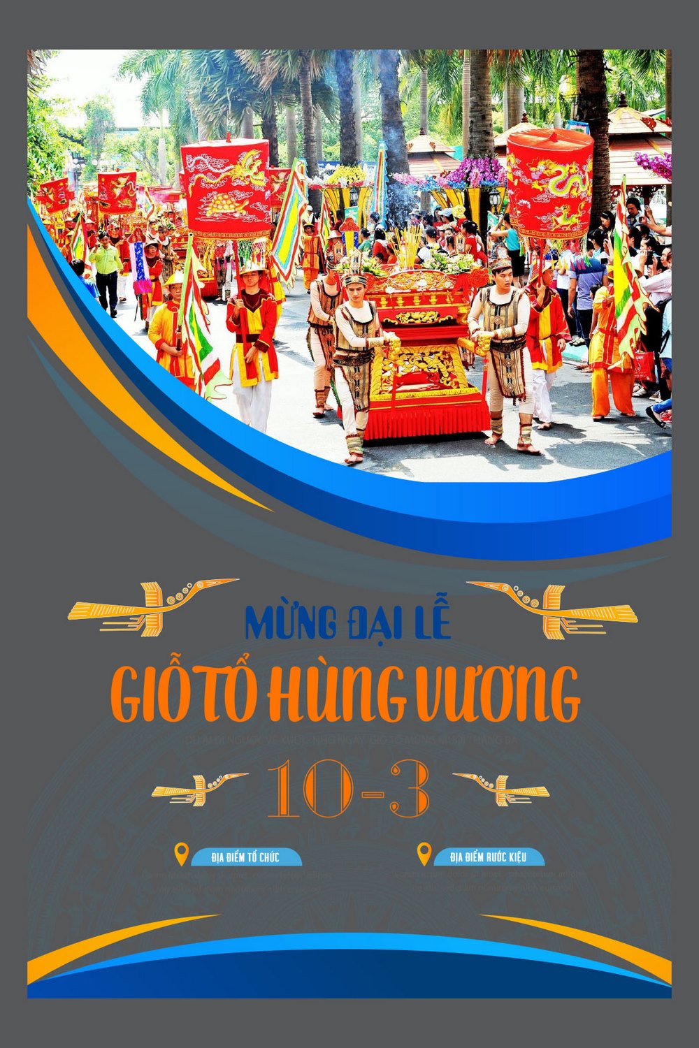 Poster ngày Lễ Giỗ Tổ Hùng Vương 10 tháng 3 file AI 32
